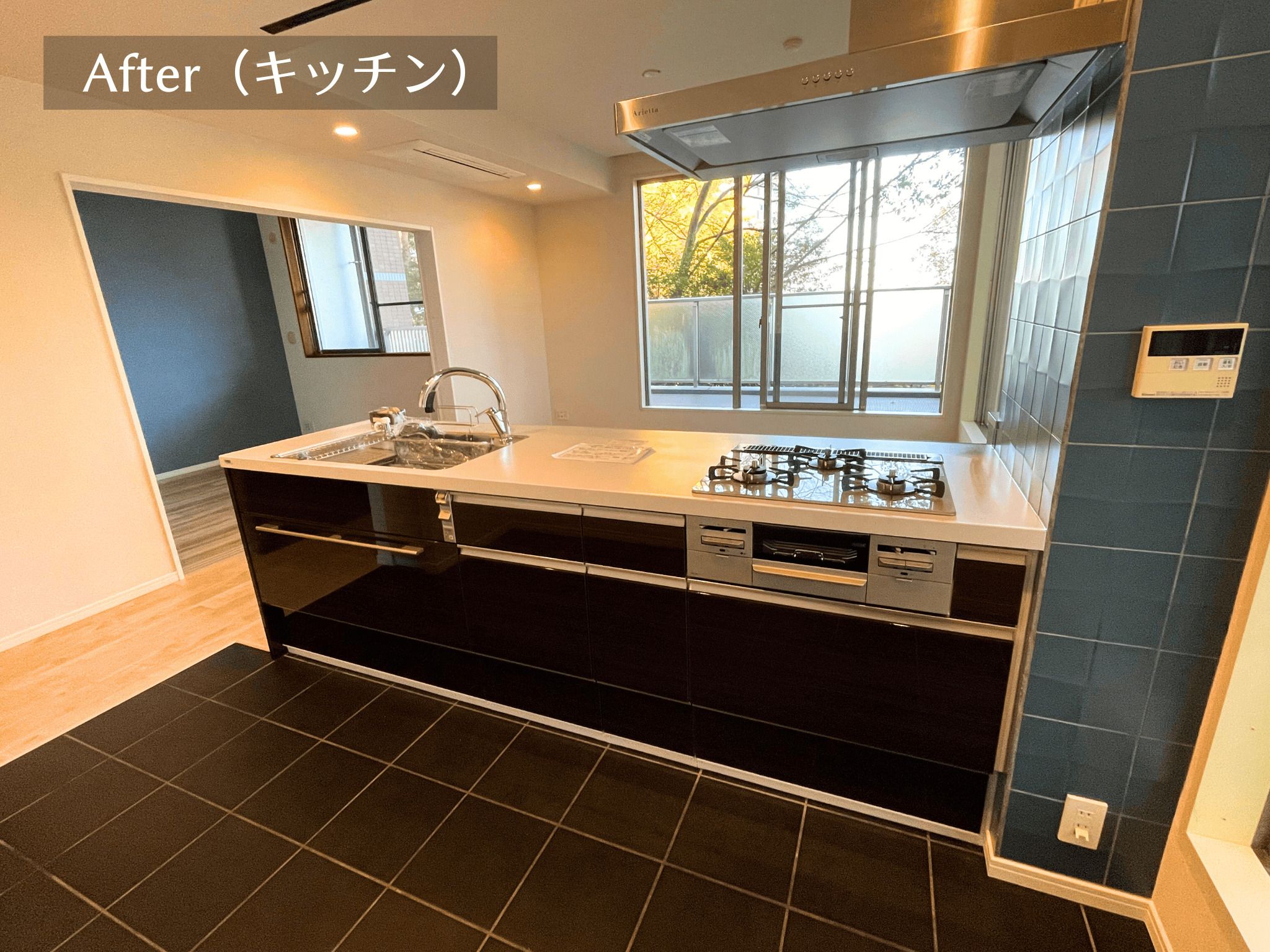 ペニンシュラキッチンのある暮らしの写真 5