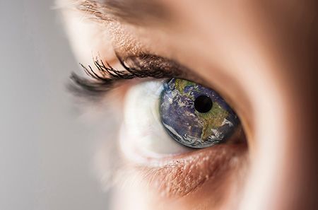 A human Eye with t