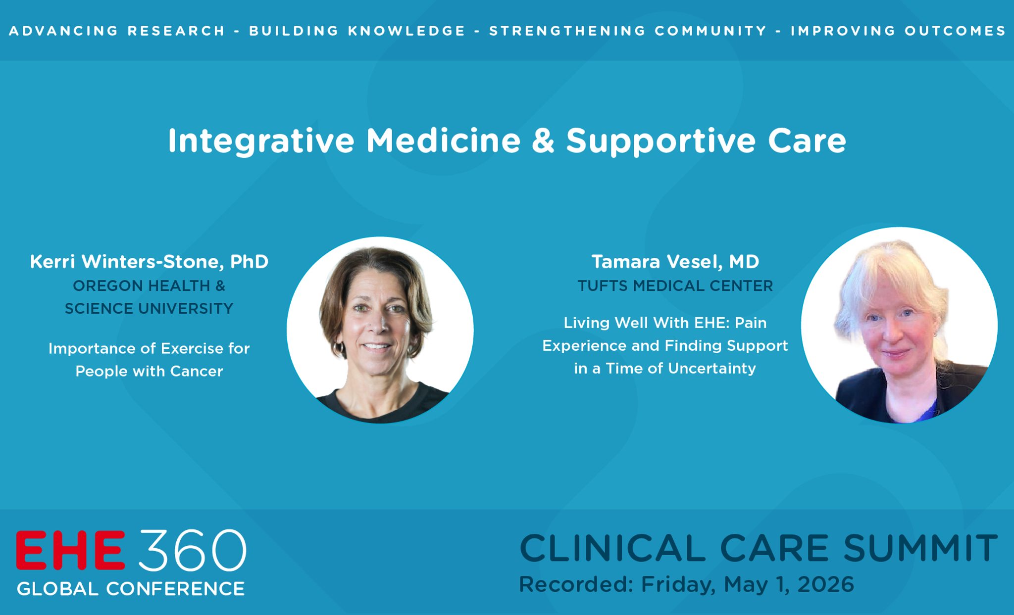 Kerri Winters-Stone, PhD, Oregon Health & Science University; Tamara Vesel, MD, Tufts Medicine present integrative medicine and supportive care