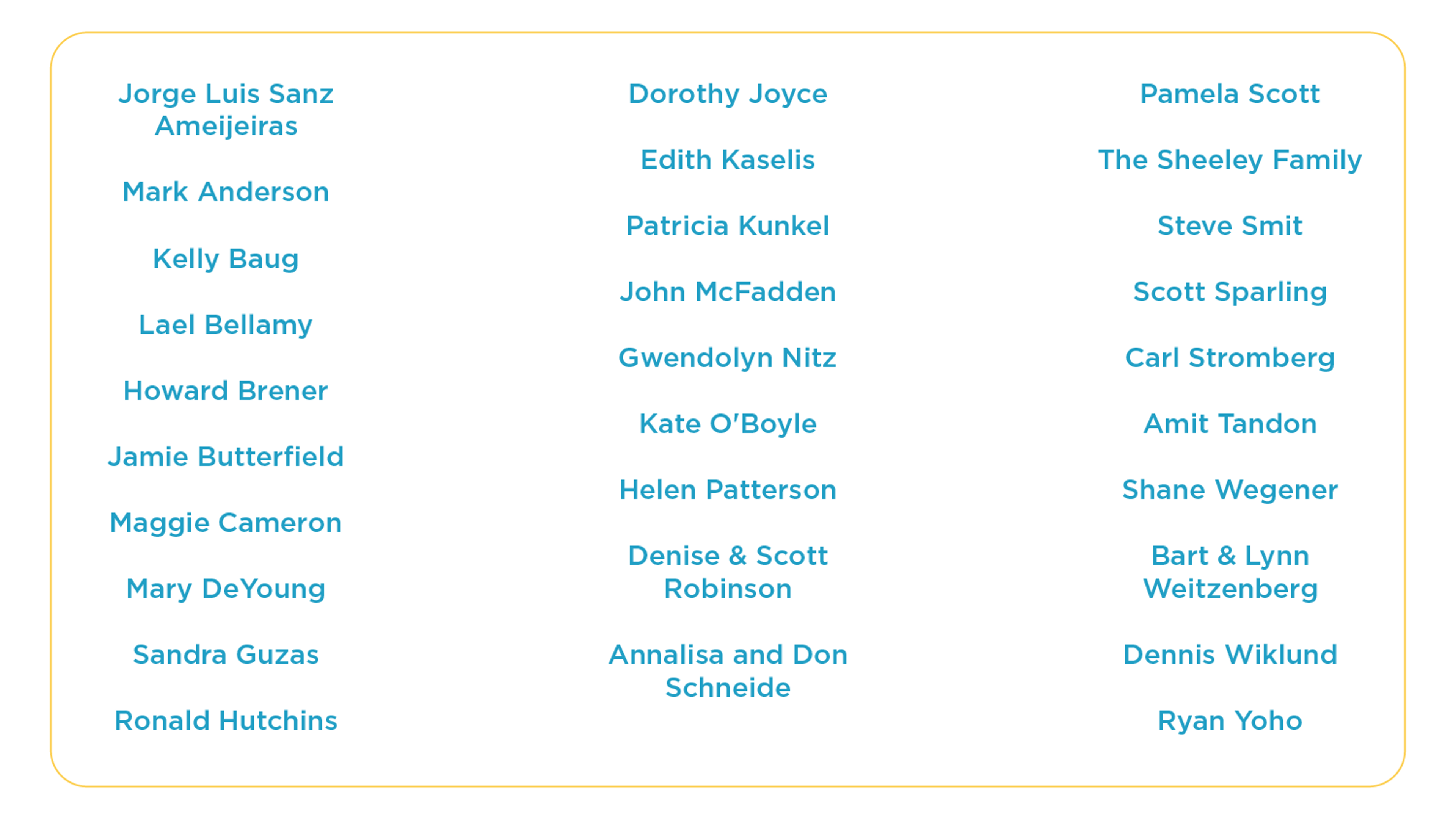 list of EHE Catalysts