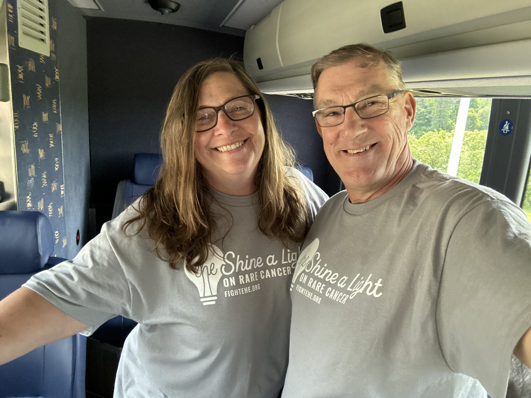 The Harringtons in the bus