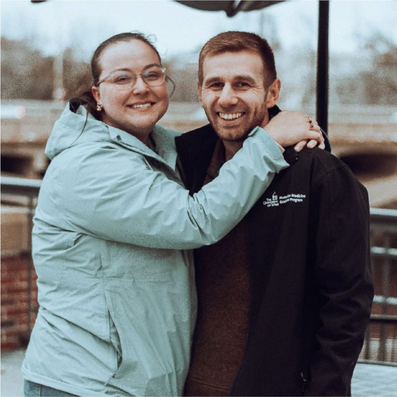 Nick with his Fiancee