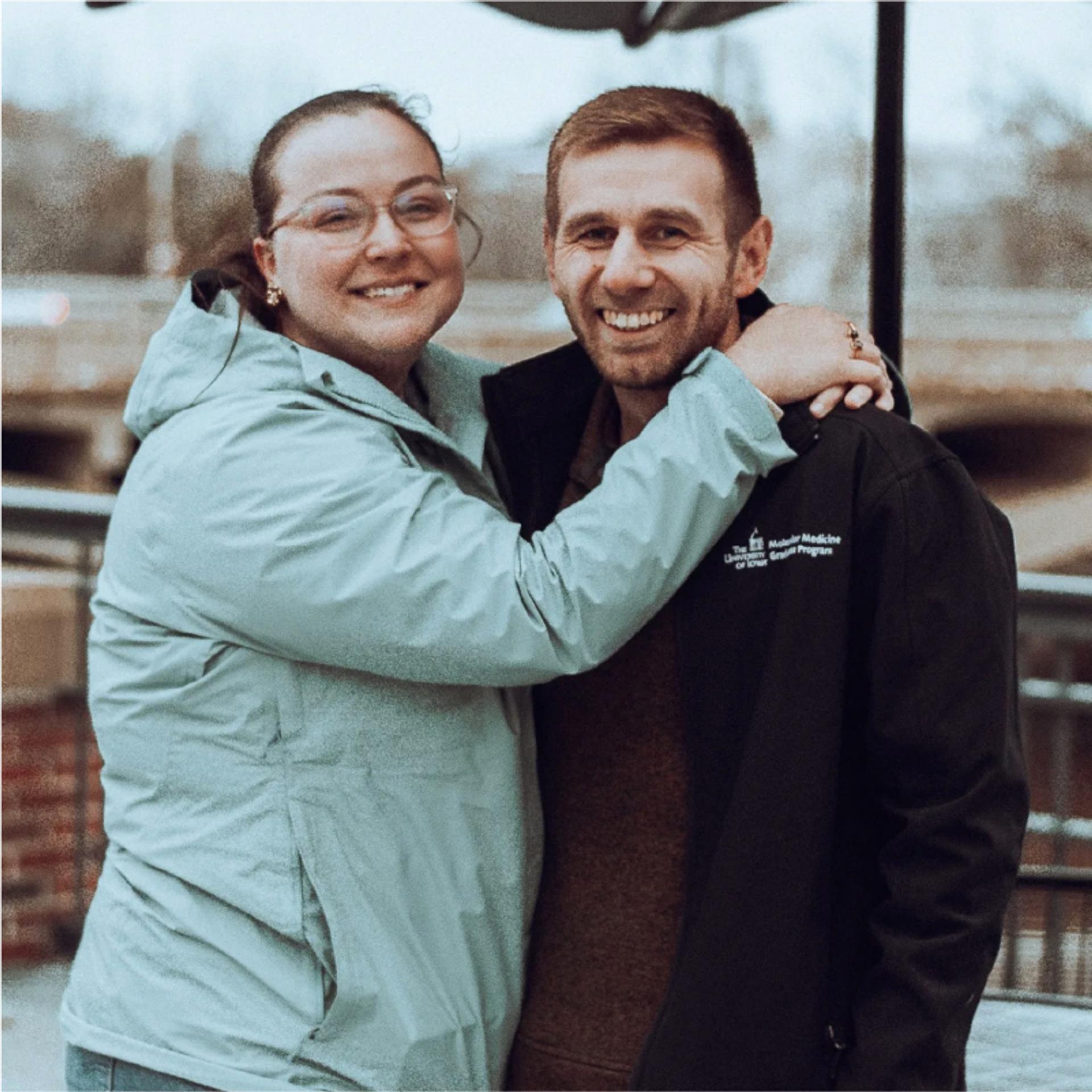 Nick with his Fiancee