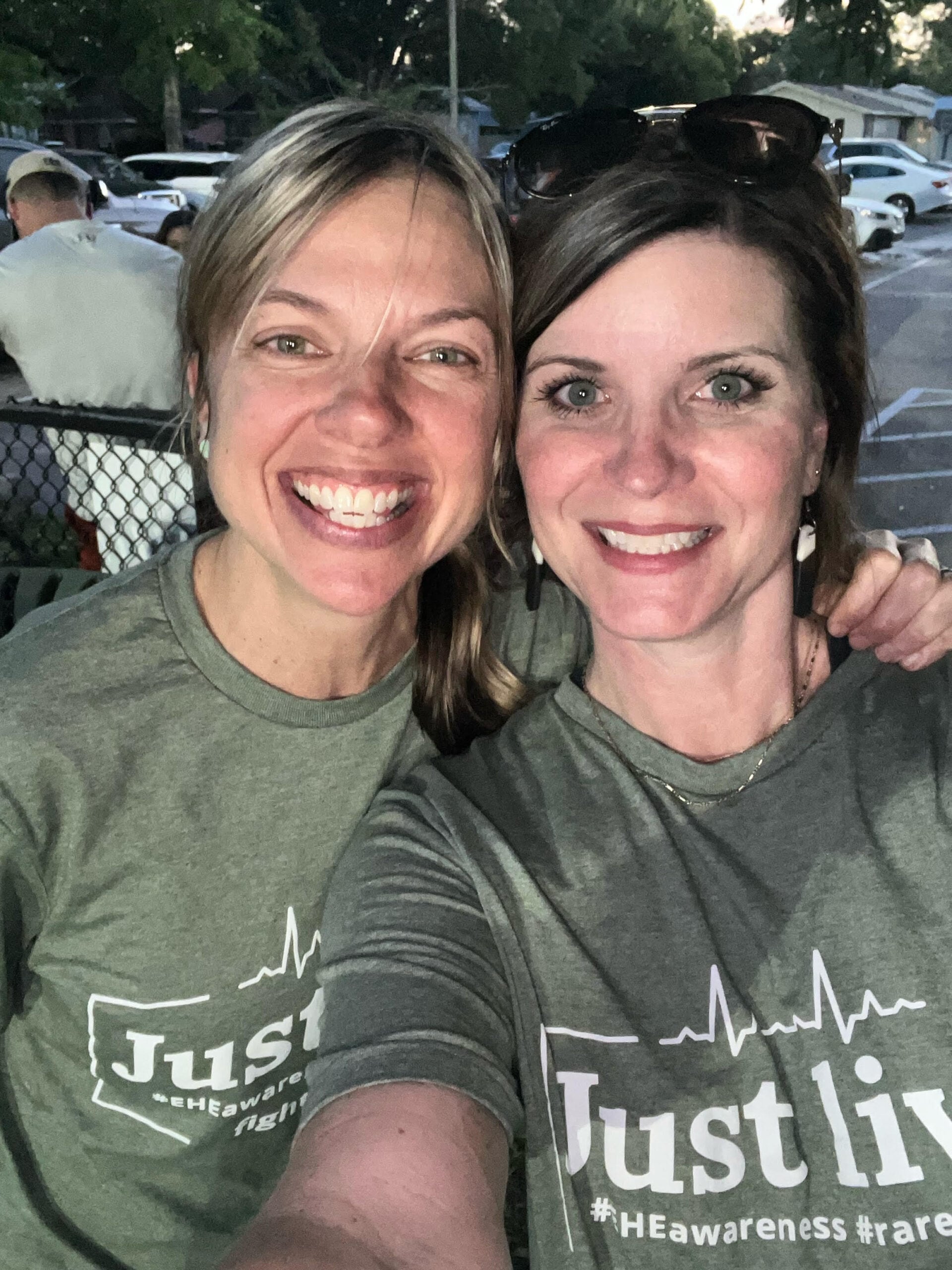 Two woman take a selfie