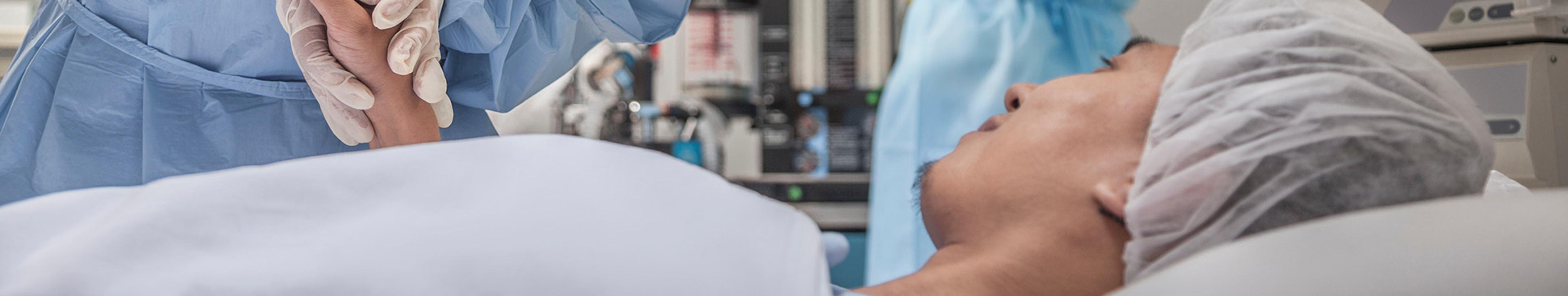 surgeon and patient pre-procedure