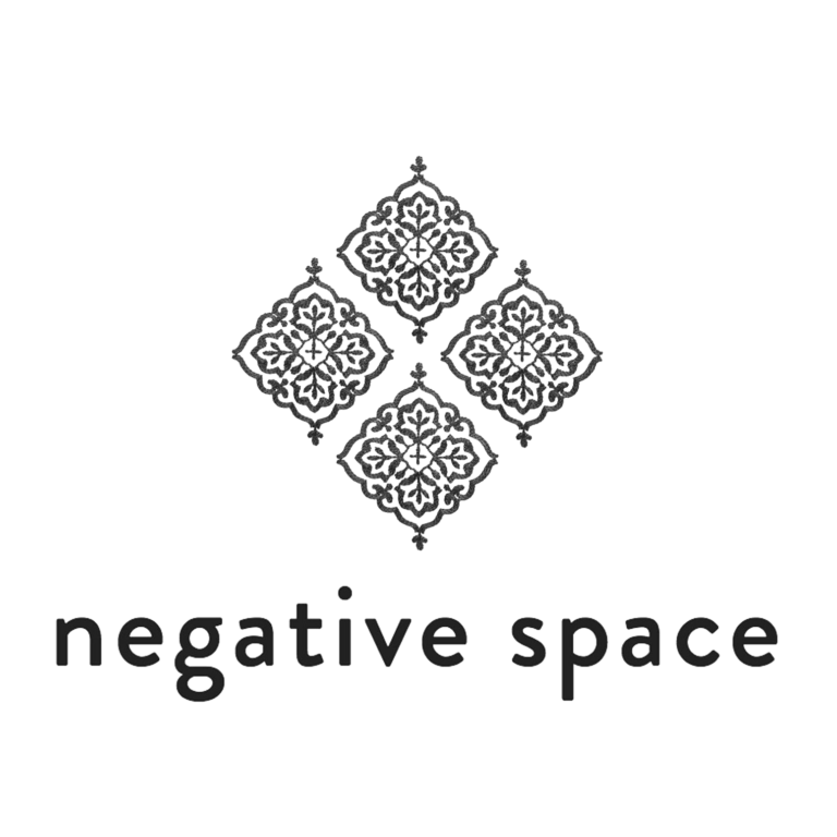 negative space logo