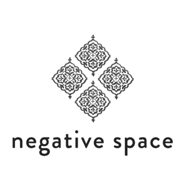 negative space logo