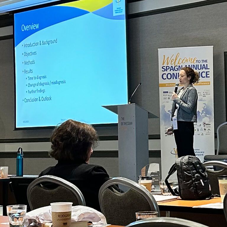 Patient advocate and researcher Verena Loidl, PhD