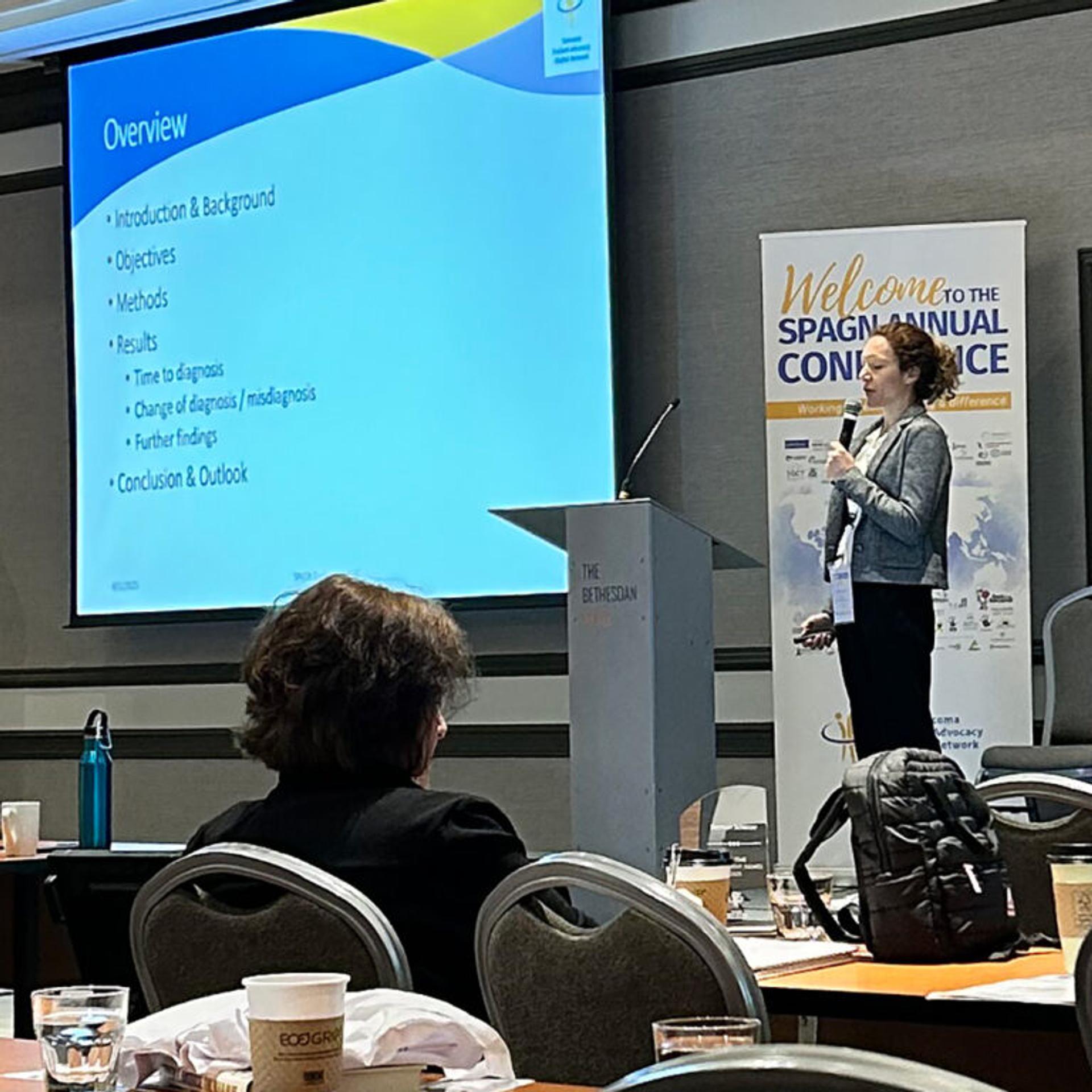 Patient advocate and researcher Verena Loidl, PhD