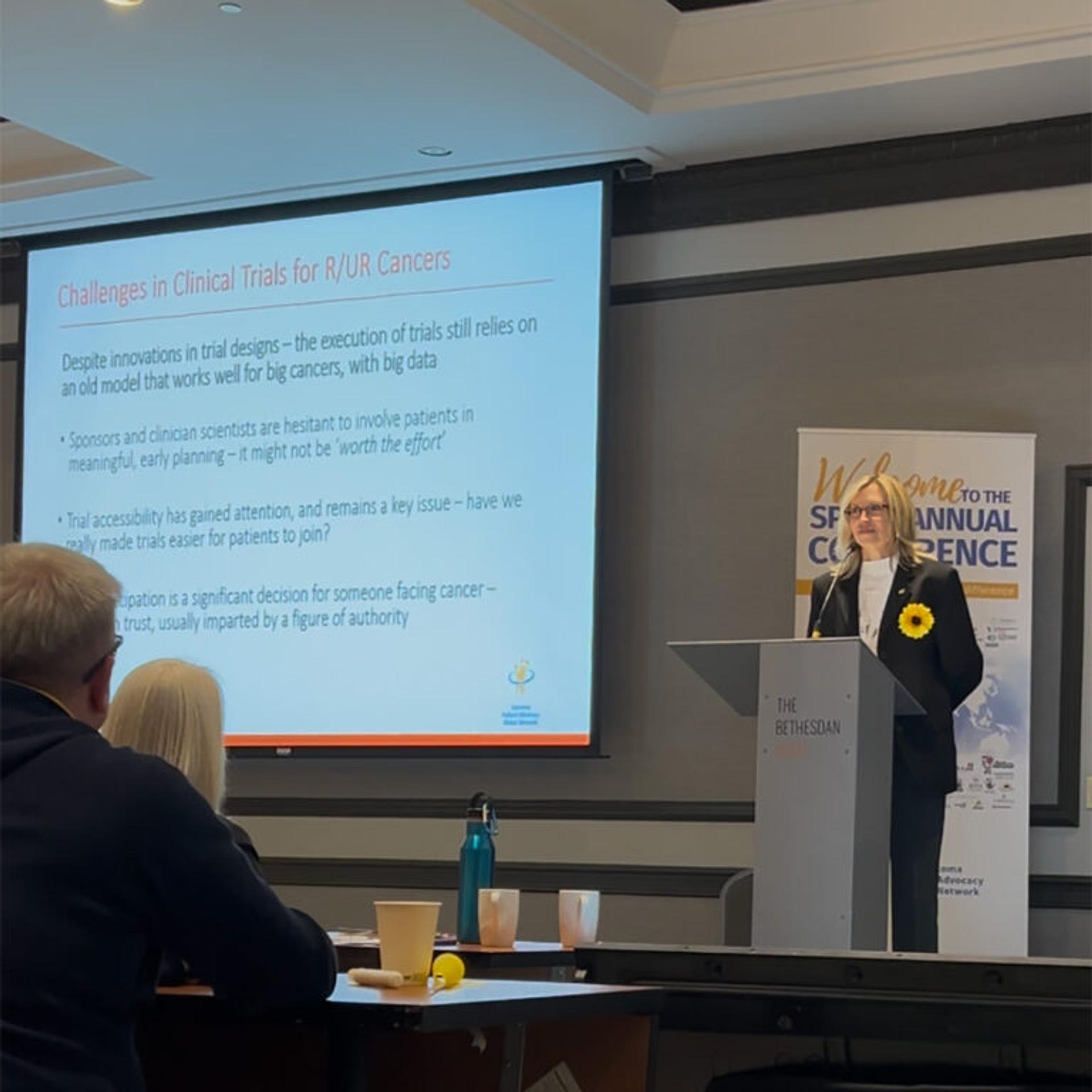 Denise Robinson, Executive Director & Director of Research for The EHE Foundation presenting