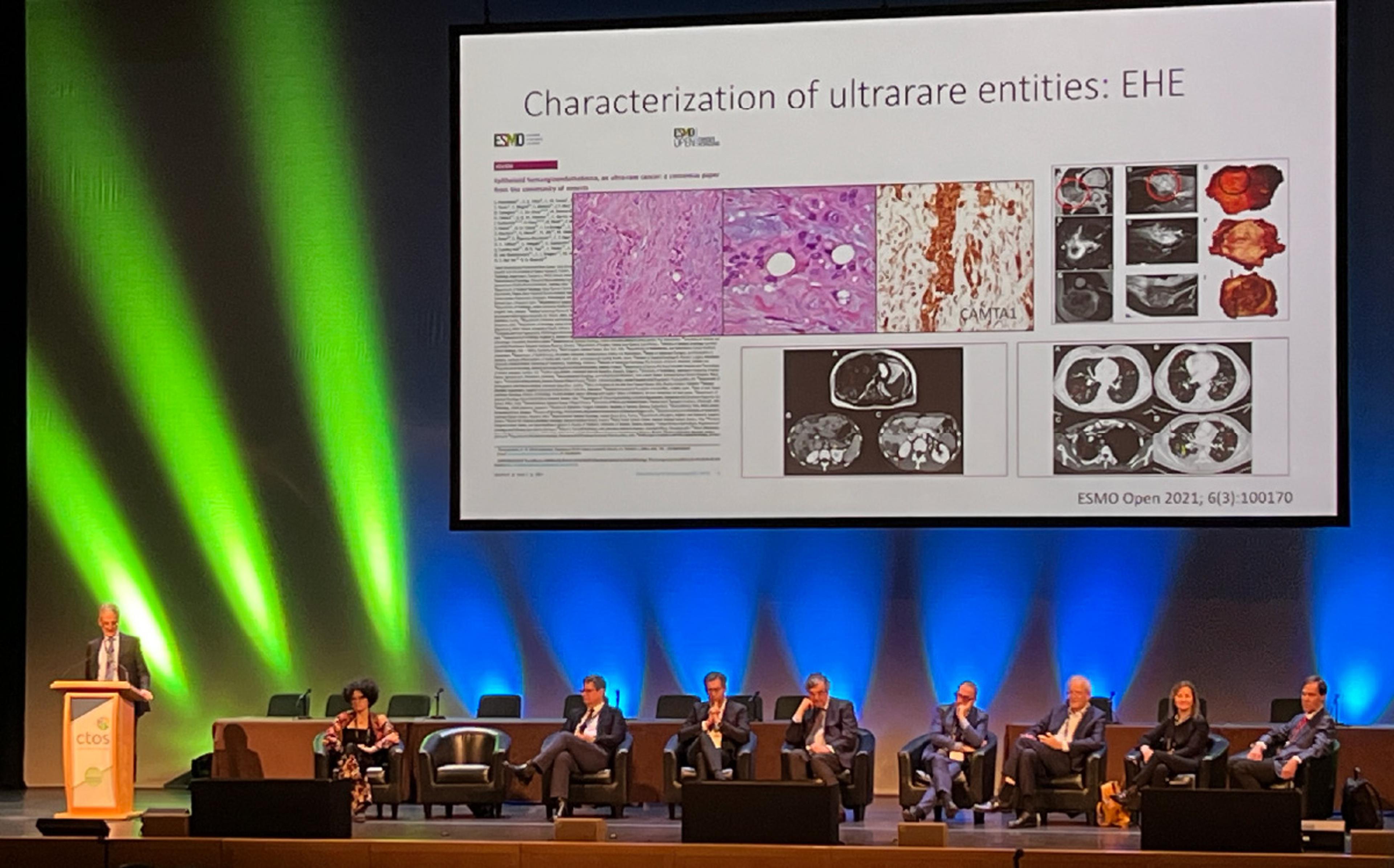 A panel of folks talking at CTOS on the main stage
