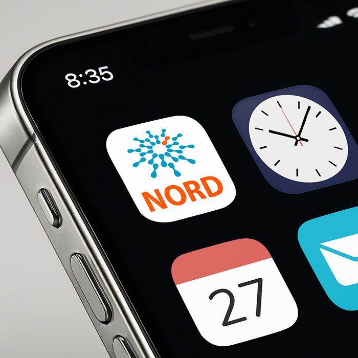 iphone showing NORD app icon
