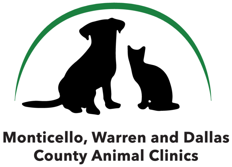 Monticello, Warren and Dallas County Animal Clinics logo