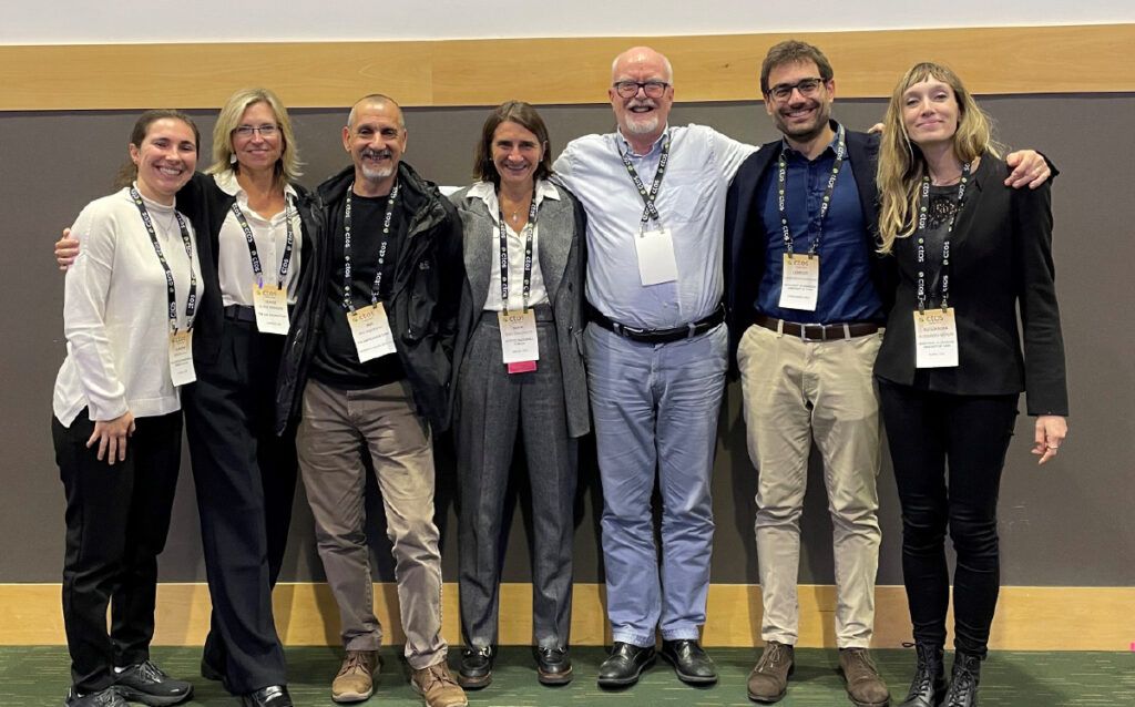 The EHE crew gathers with colleagues for a photo
