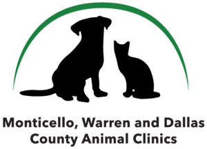 Monticello, Warren and Dallas County Animal Clinics logo