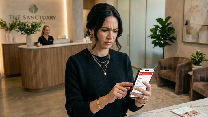 Med Spa 40% Booking Loss Before the Phone Rings - Cinematic Hero