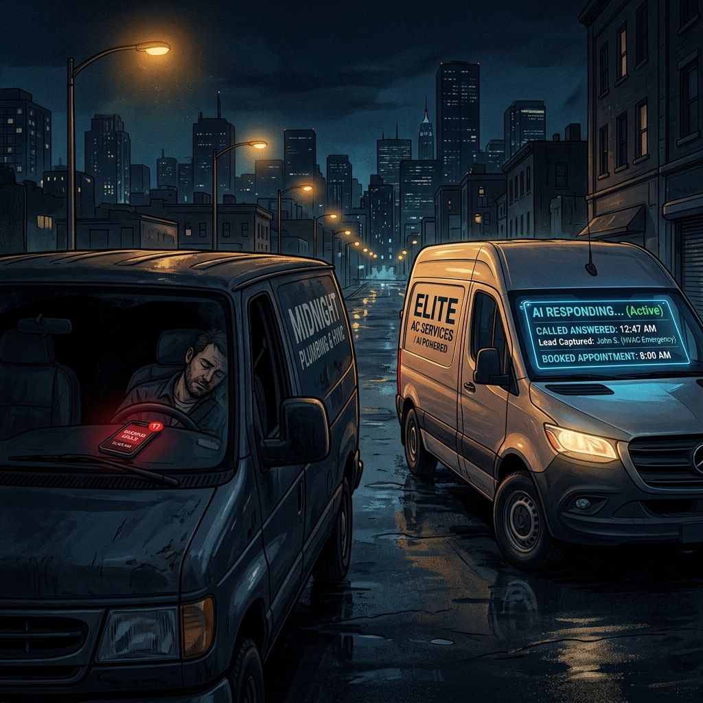 Your Competitor Is Answering Calls at Midnight. Here's How That Happens - and What It's Costing You.