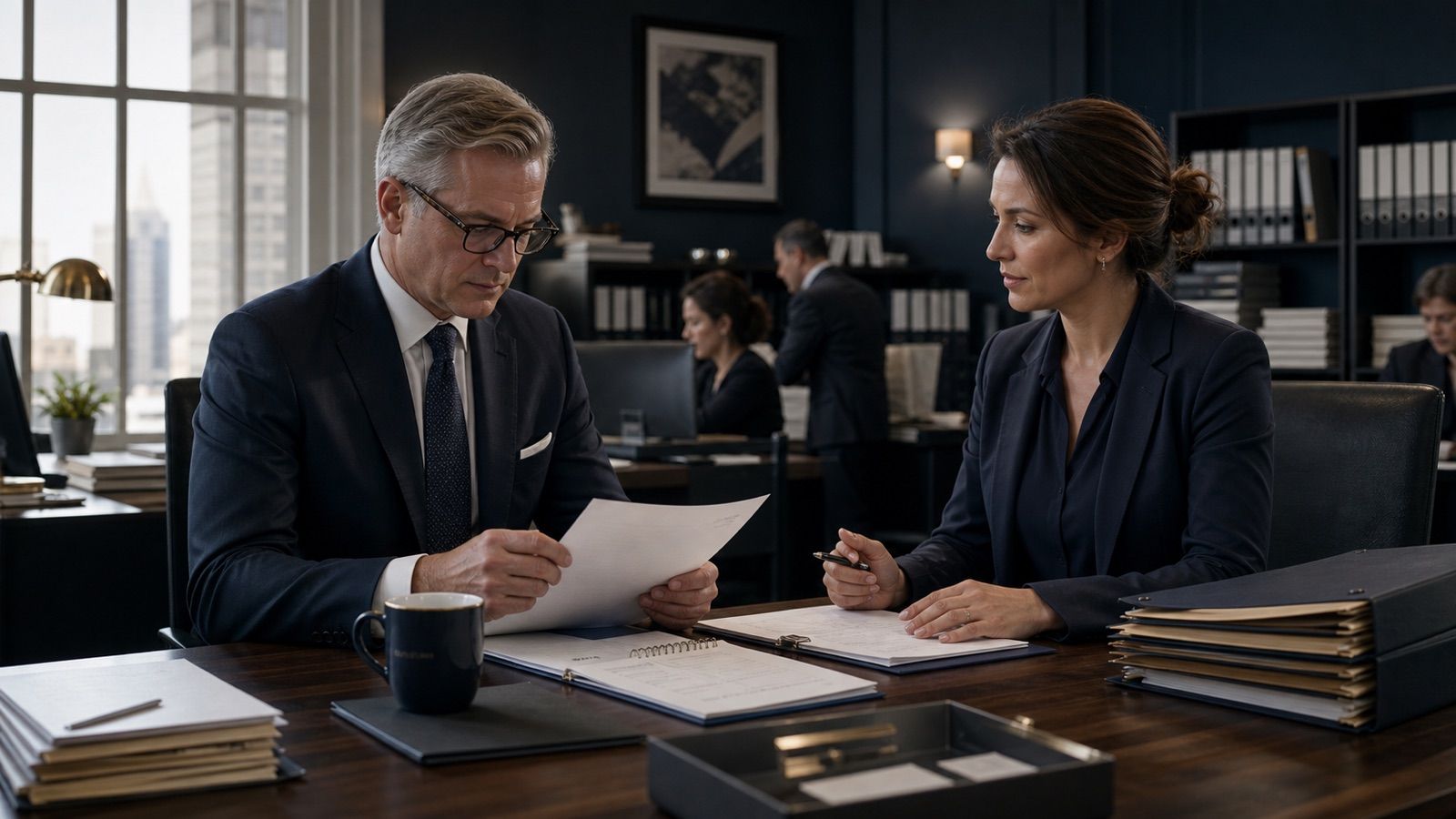 Accounting firm leader reviews service capacity states, qualified inquiries, protected calendars, and human exceptions during a seasonal peak.