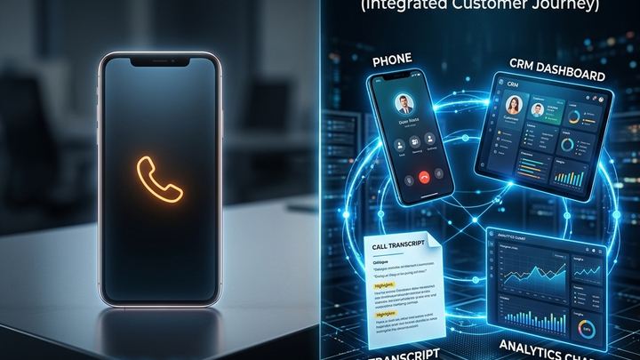 AI receptionist buying matrix comparing conversation context action controls and three implementation paths