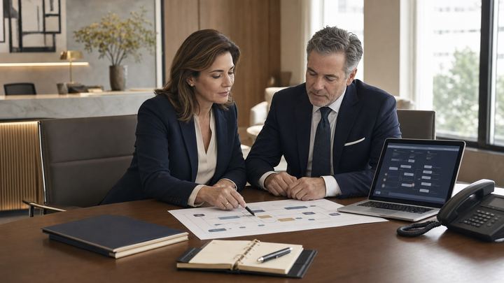 A professional-firm receptionist and operations principal map which customer interactions need human judgment and which defined intake steps can be handled by a connected system