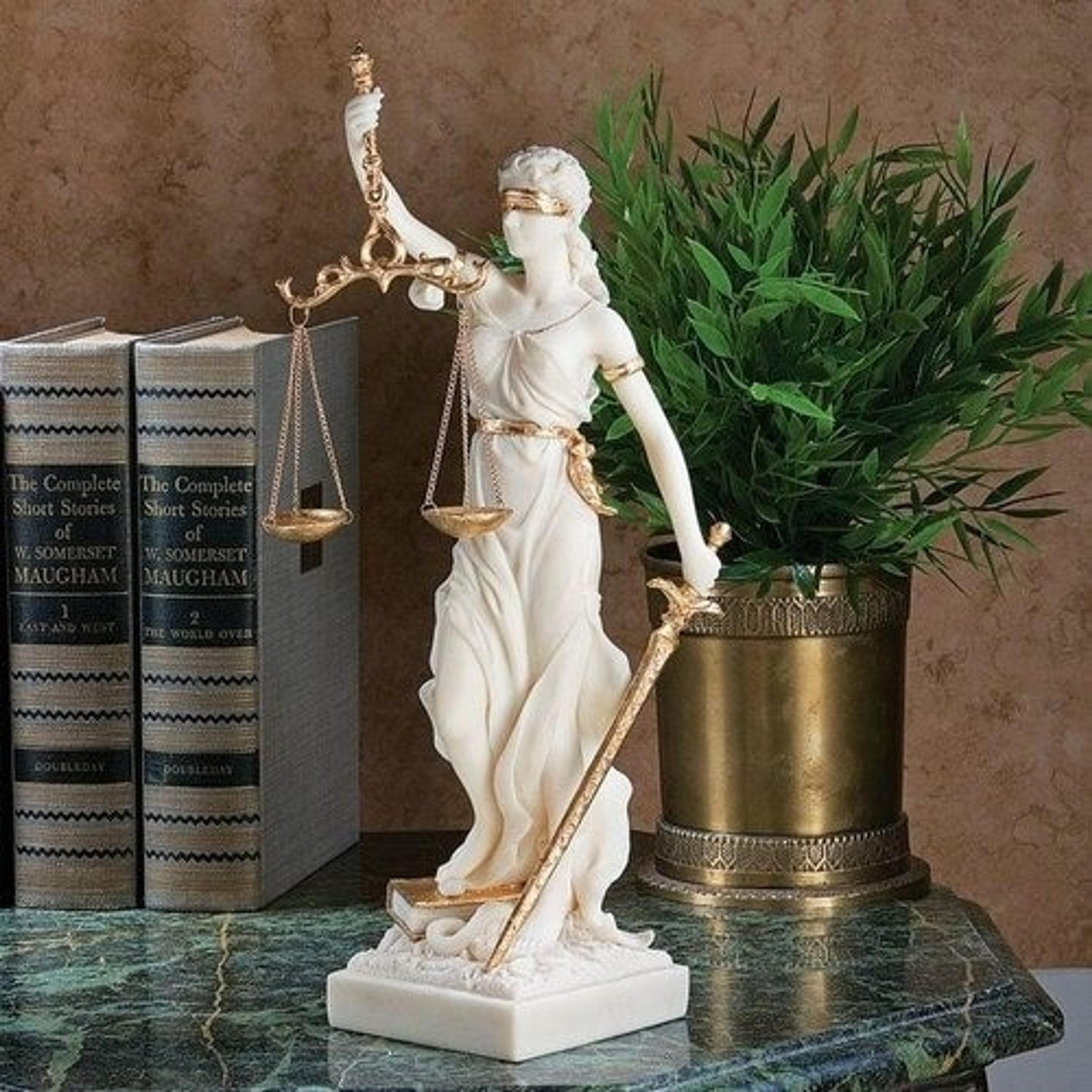 Old Statue of Lady Justice