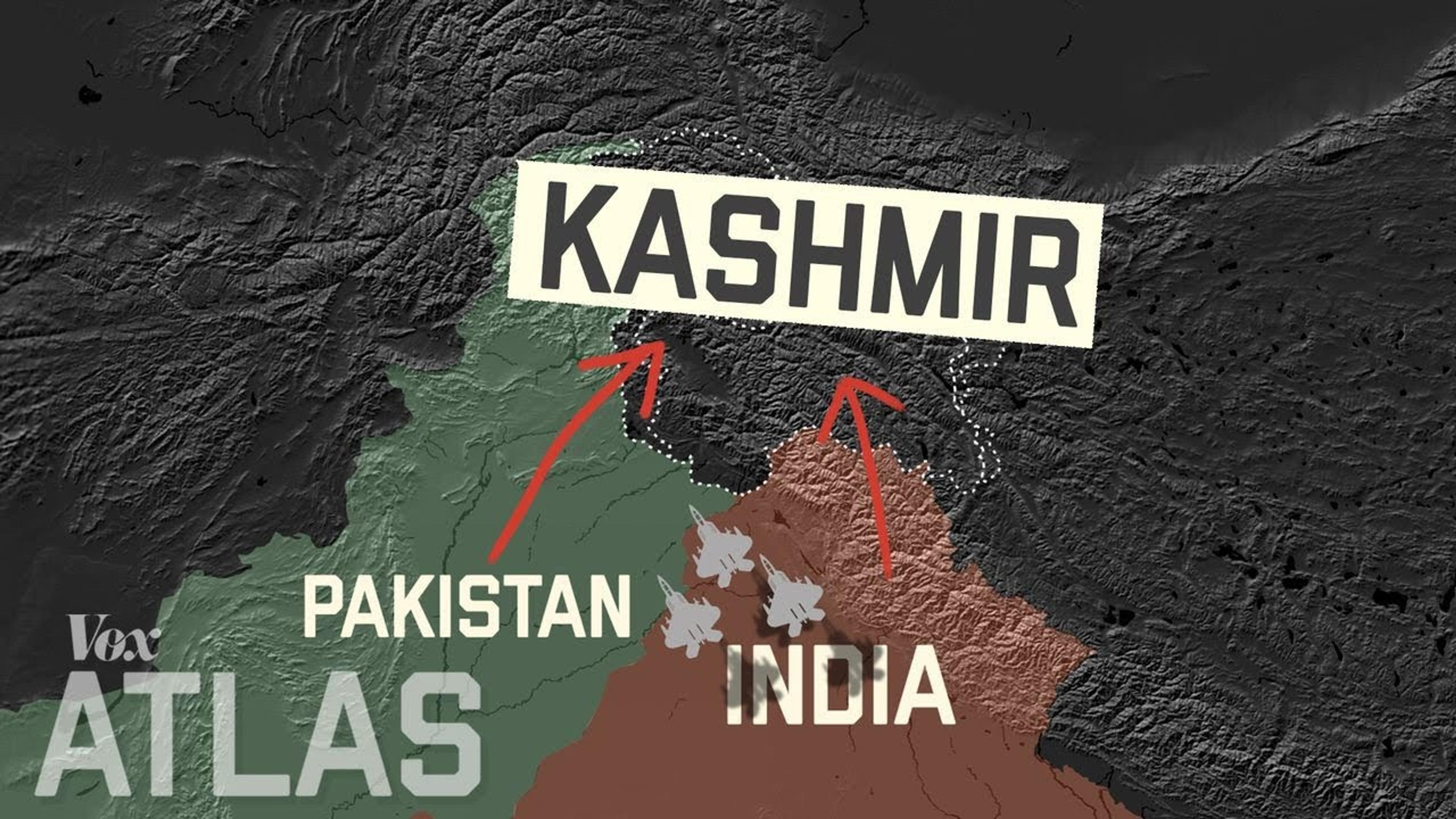 A map of the Disputed Territory of Kashmir