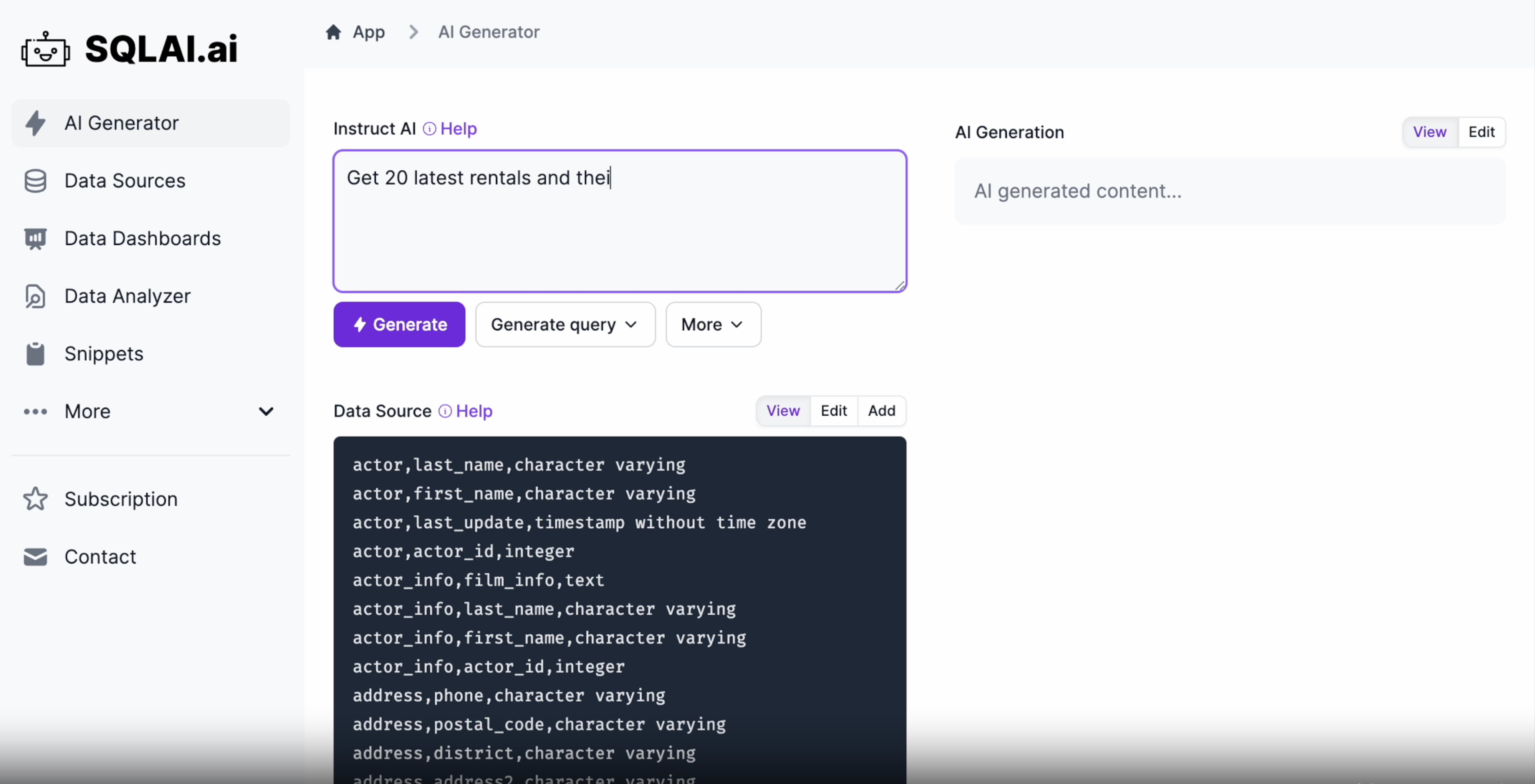 SQLAI.ai - Generate SQL in Seconds with AI-Powered SQL Query Generator