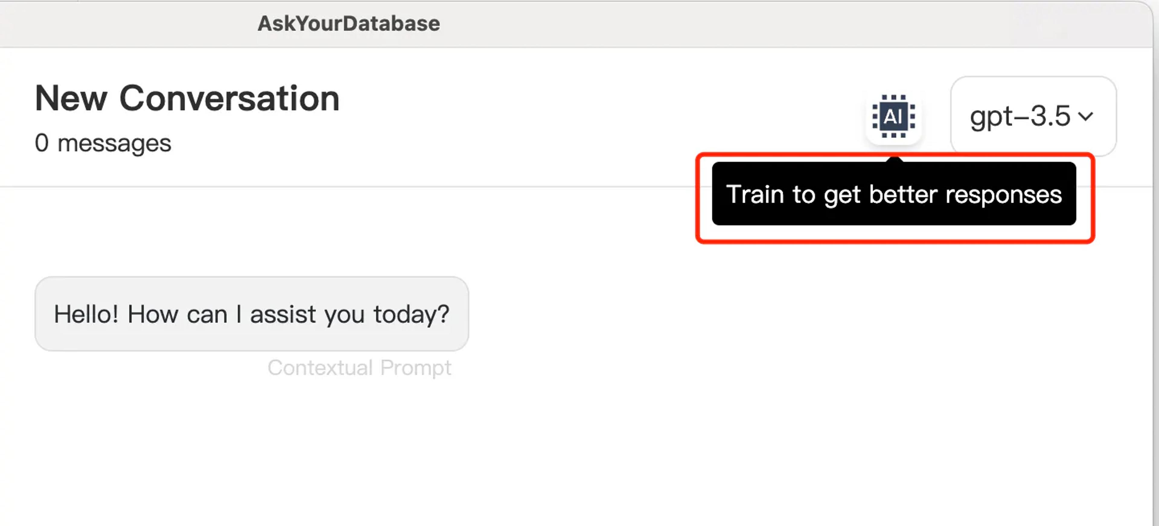 AskYourDatabase - Train to get better responses