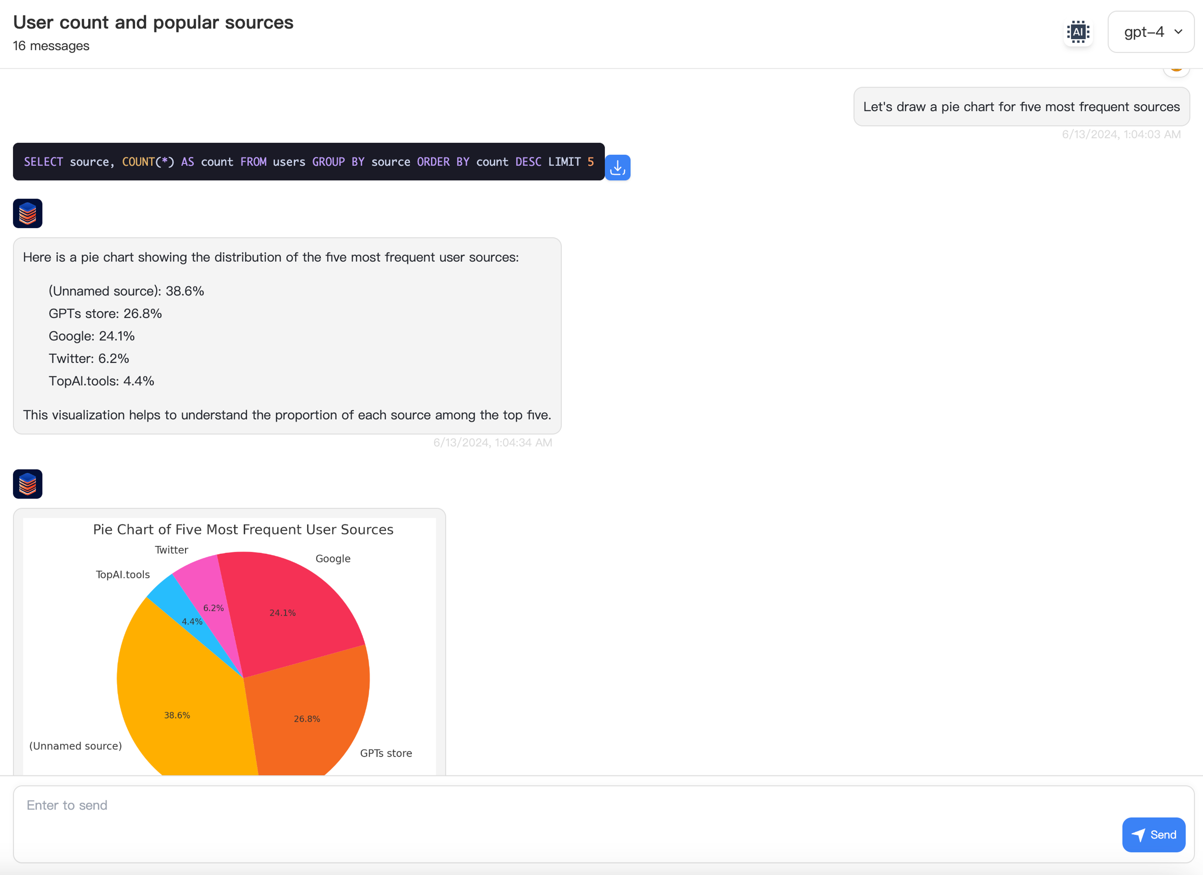 Chat with your neon database with AskYourDatabase