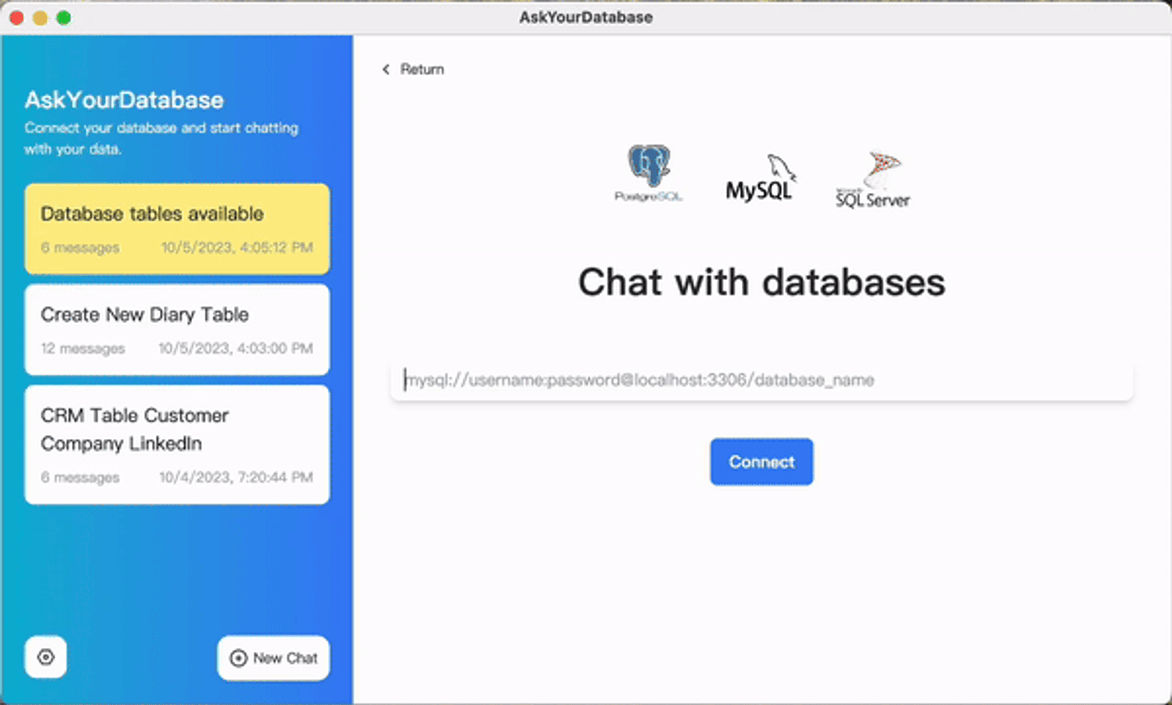 Chat with your databases remarkbly fask