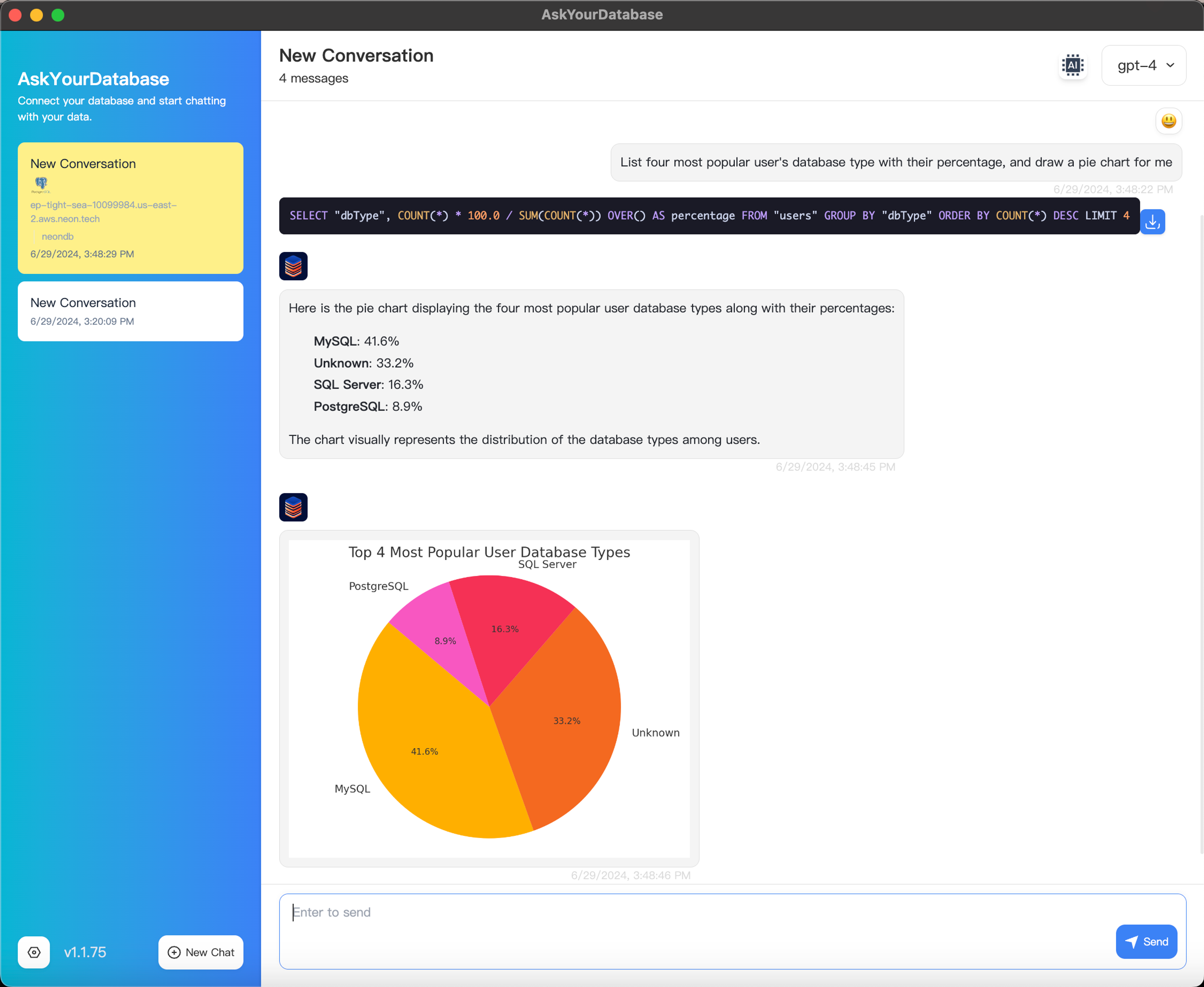 Use AskYourDatabase to integrate AI with your database