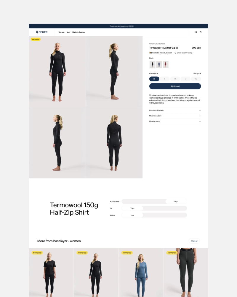 Seger — Knitting Tradition Into a Digital Storefront
