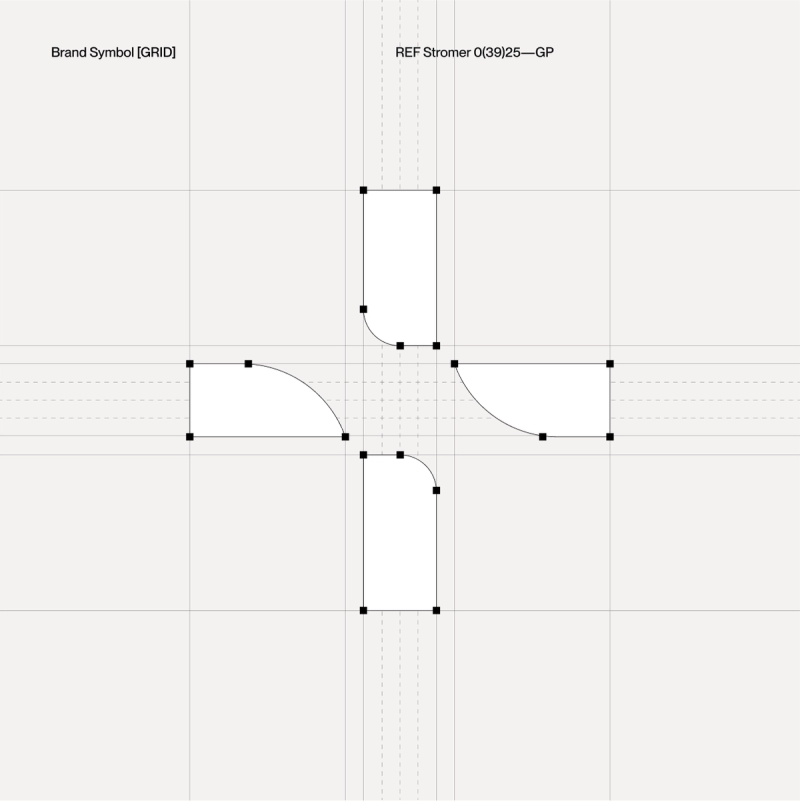 a drawing of a cross with a grid around it