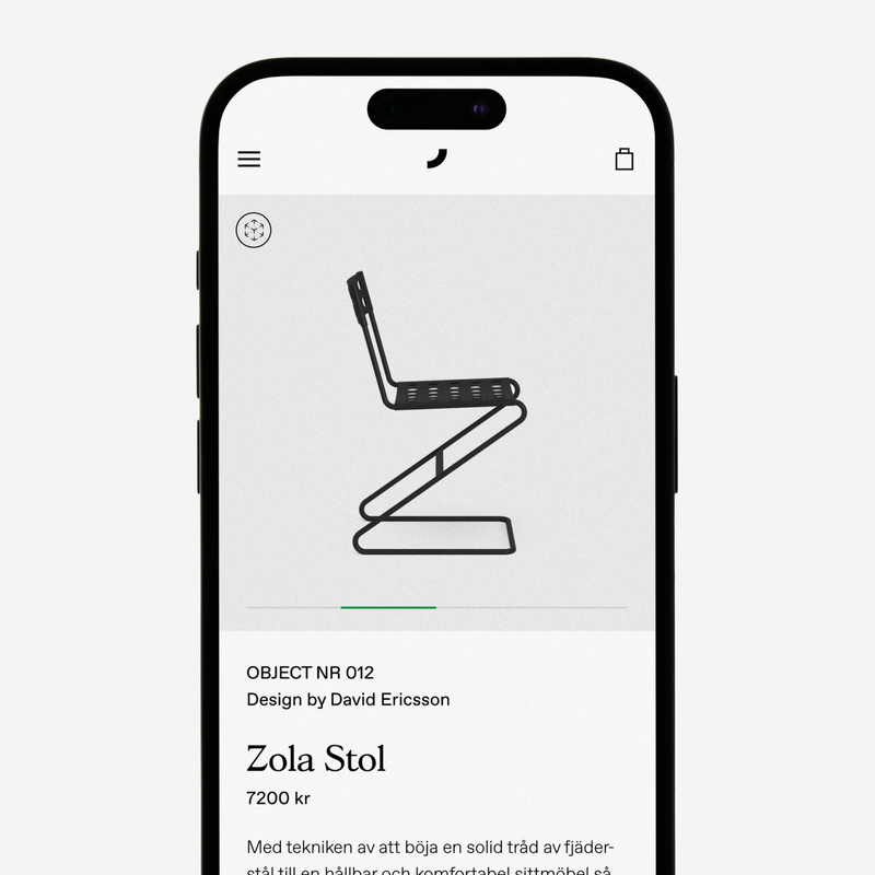 Mobile view of product page on Bebo ecommerce