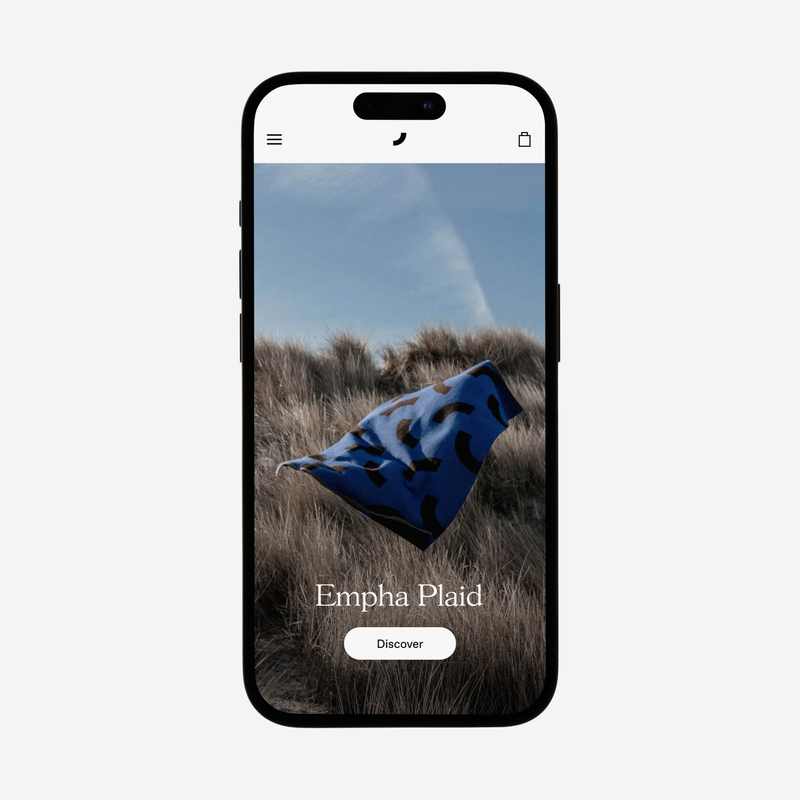 Bebo objects Empha plaid ecommerce