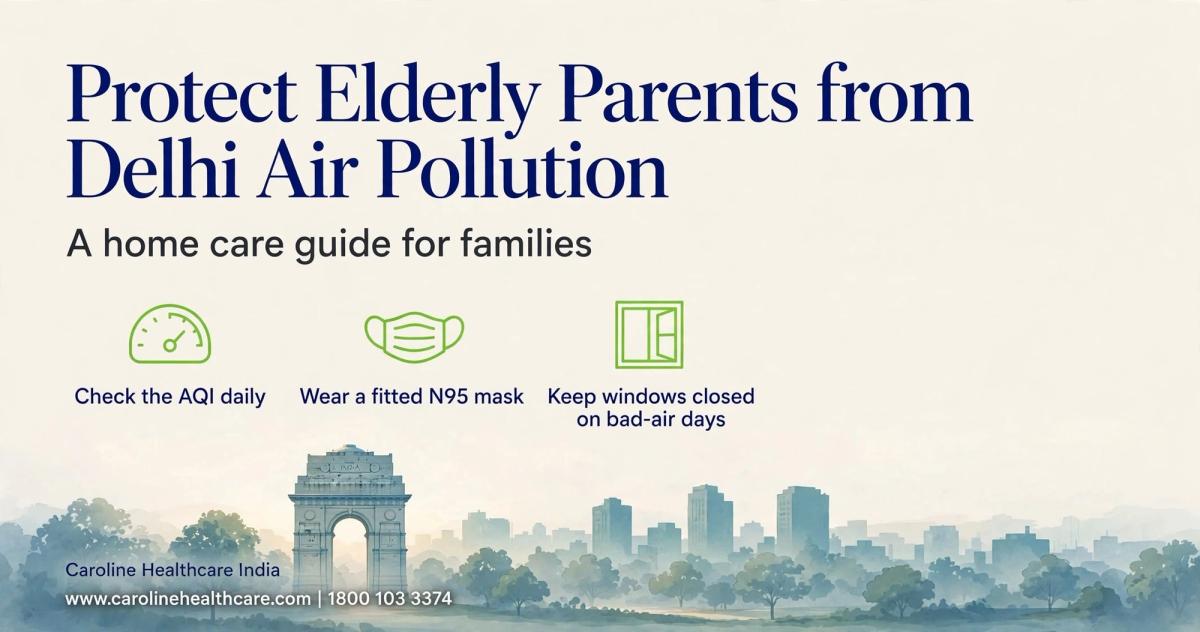 How to Protect Elderly Parents from Delhi Air Pollution | Home Care Guide