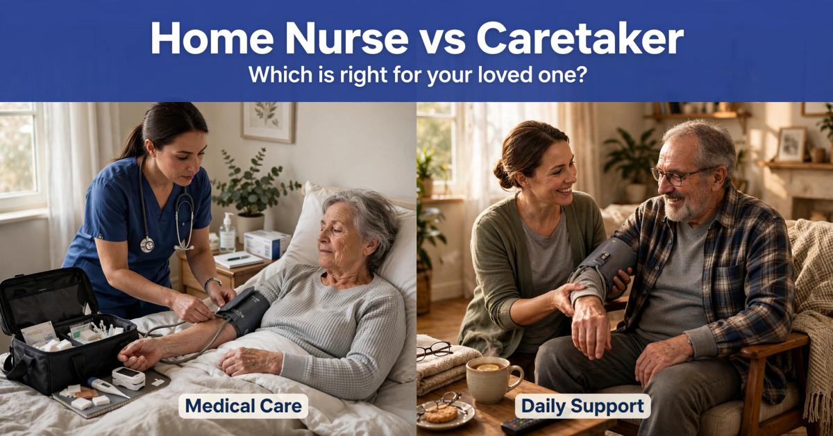 Home Nurse vs Caretaker: Who to Hire? | Home Healthcare Explained