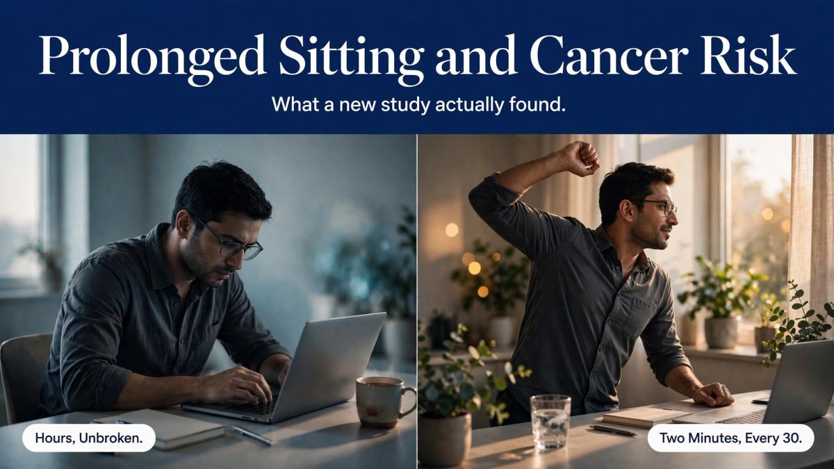 Prolonged Sitting and Cancer Risk: What a New Study Found