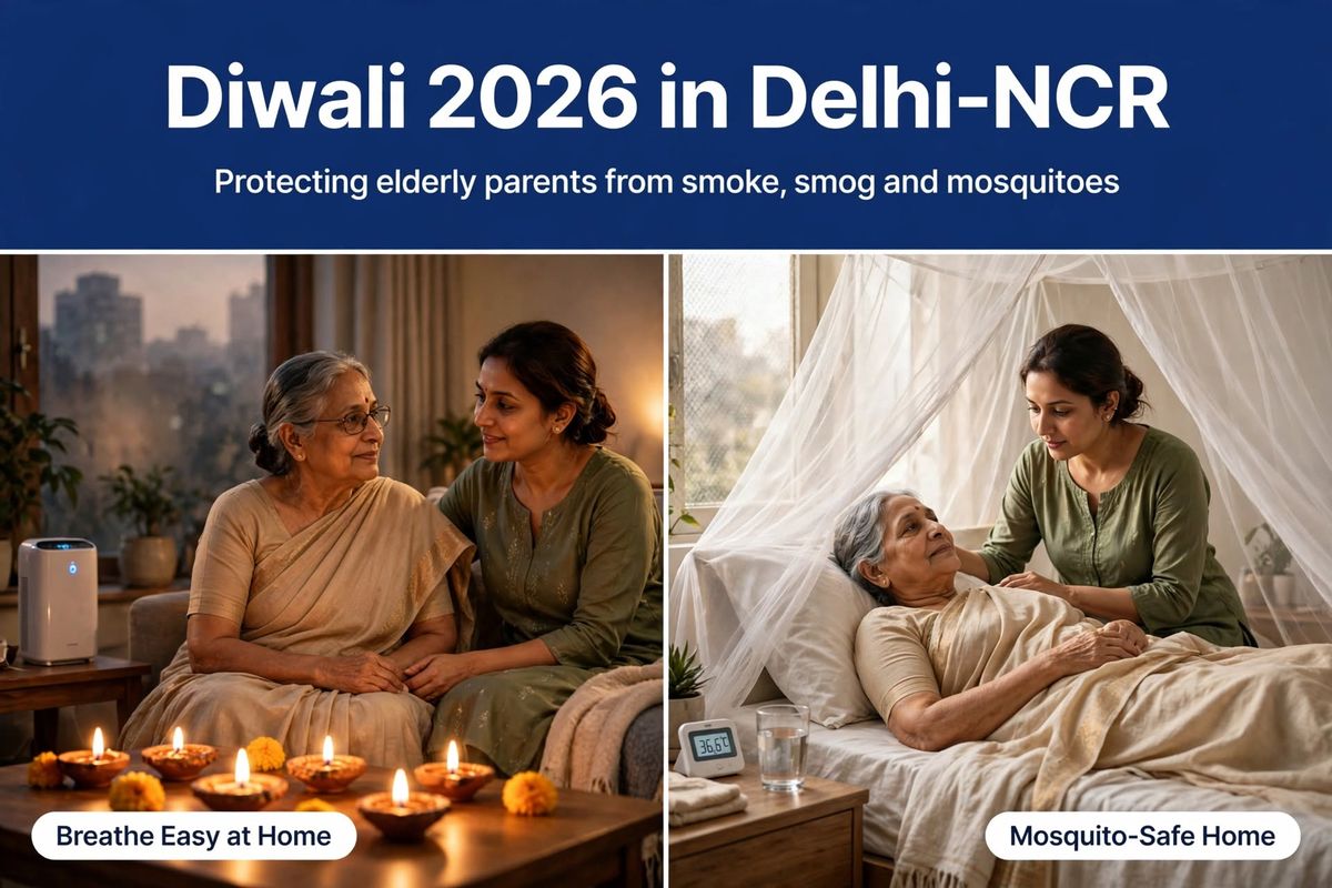 Diwali 2026 Delhi: Pollution & Dengue Tips for Seniors
