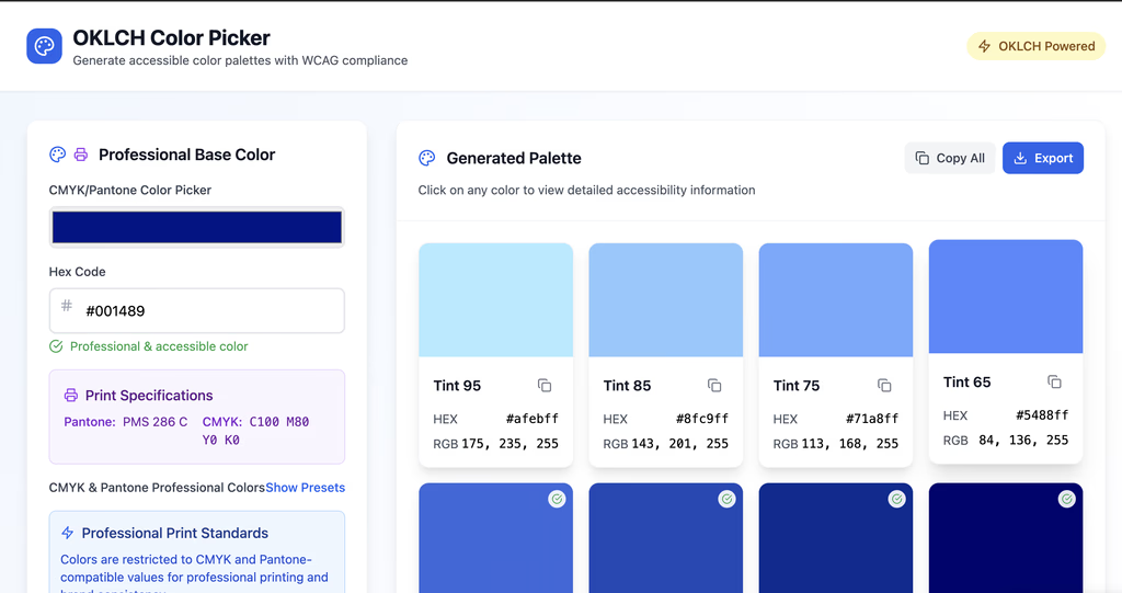 OKLCH color generator