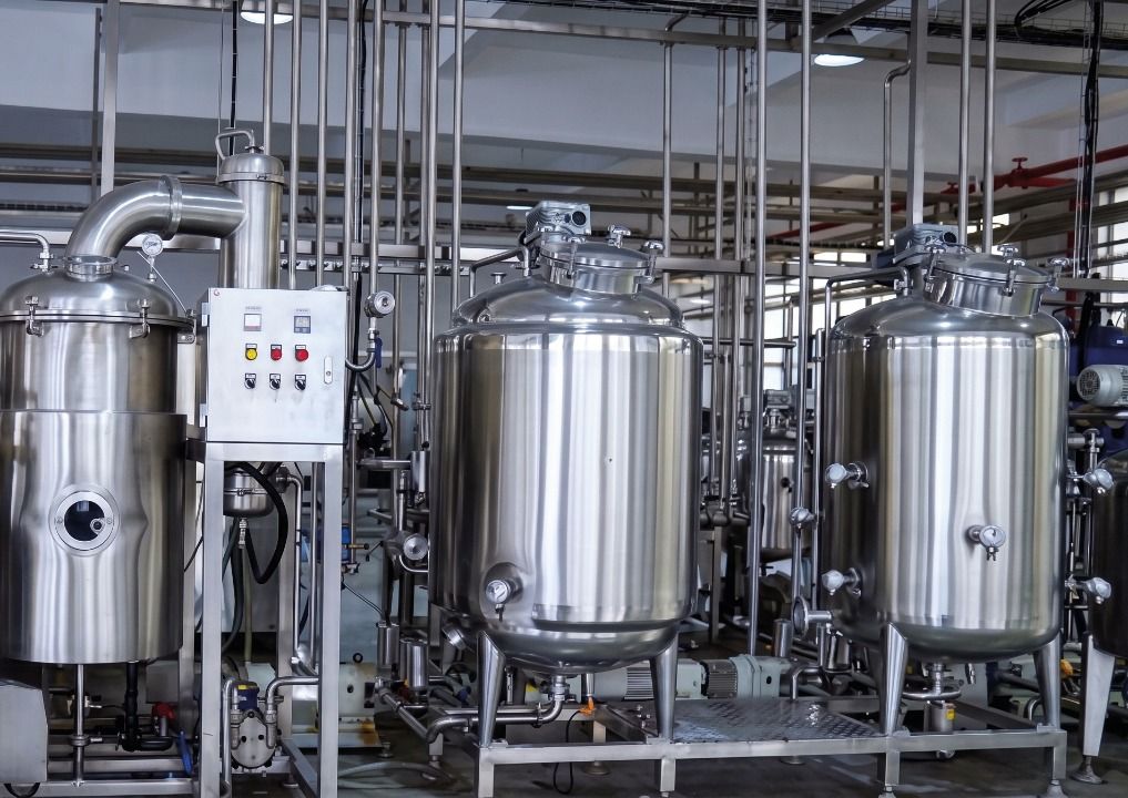 Soy milk machinery. Courtesy of Kangdeli.