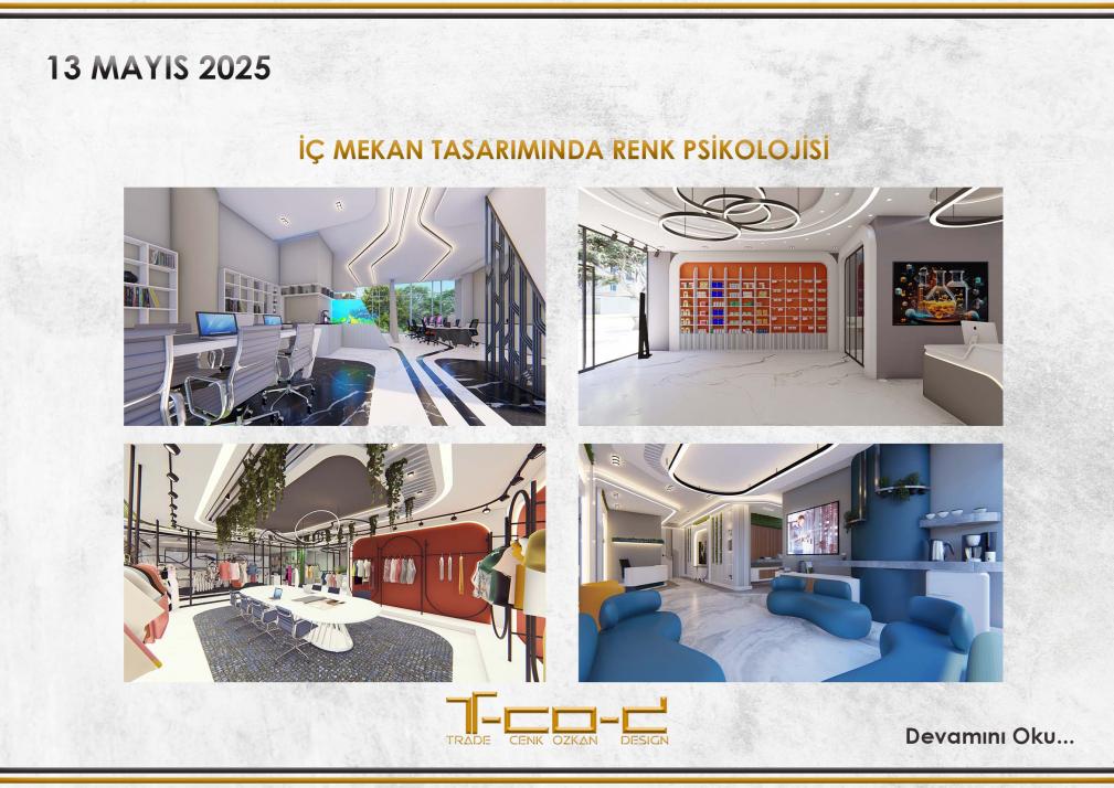 İÇ MEKAN TASARIMINDA RENK PSİKOLOJİSİ