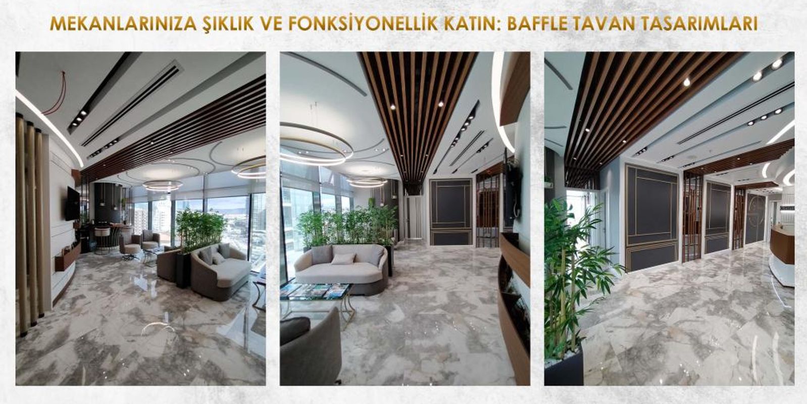 MEKANLARINIZA ŞIKLIK VE FONKSİYONELLİK KATIN: BAFFLE TAVAN TASARIMLARI