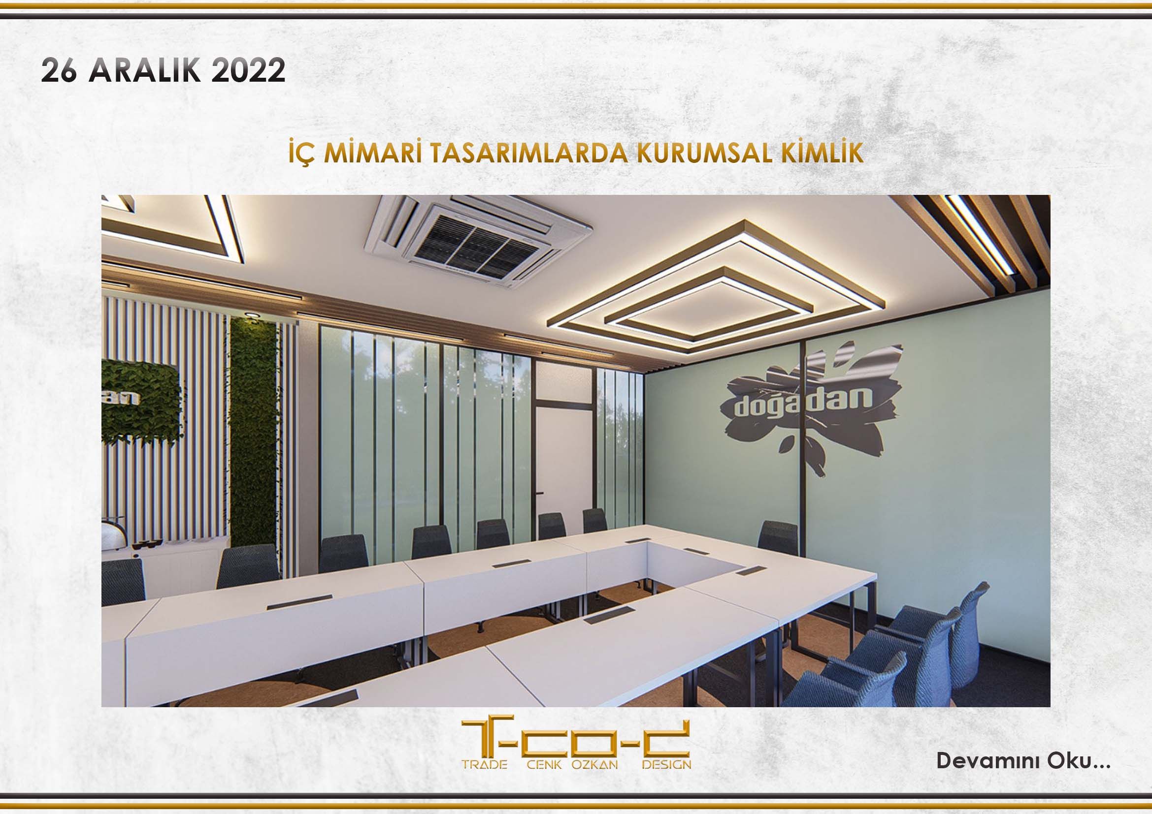 İÇ MİMARİ TASARIMLARDA KURUMSAL KİMLİK