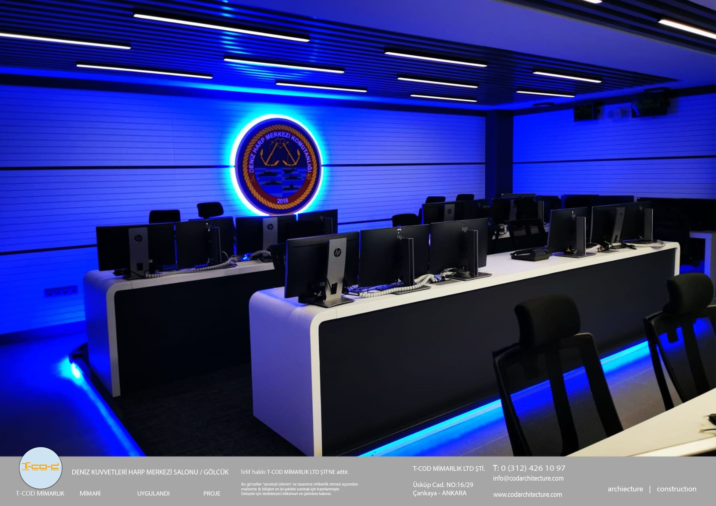 DENİZ KUVVETLERİ GÖLCÜK HARP MERKEZİ KUMANDA SALONU