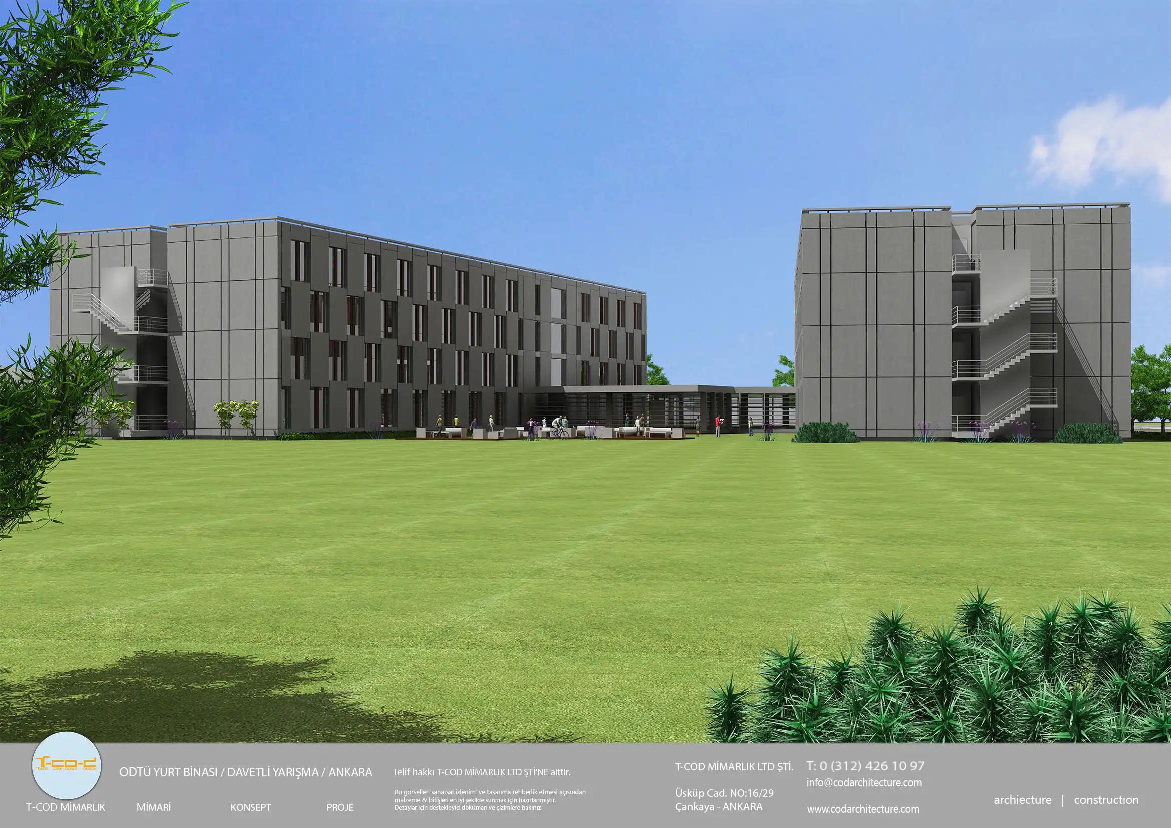 ODTÜ YURT BİNASI DAVETLİ YARIŞMA - 3