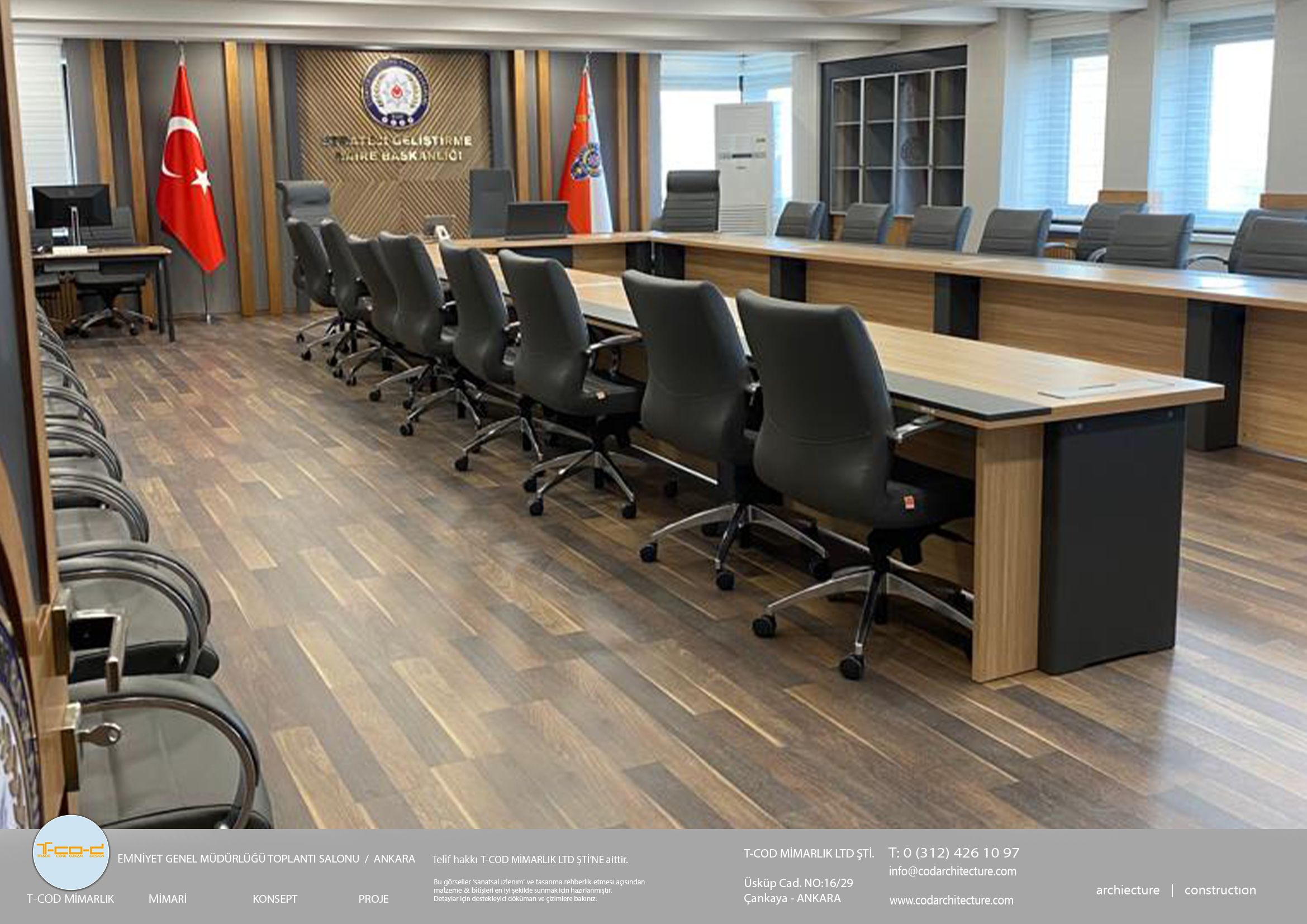 EMNİYET GENEL MÜDÜRLÜĞÜ TOPLANTI SALONU