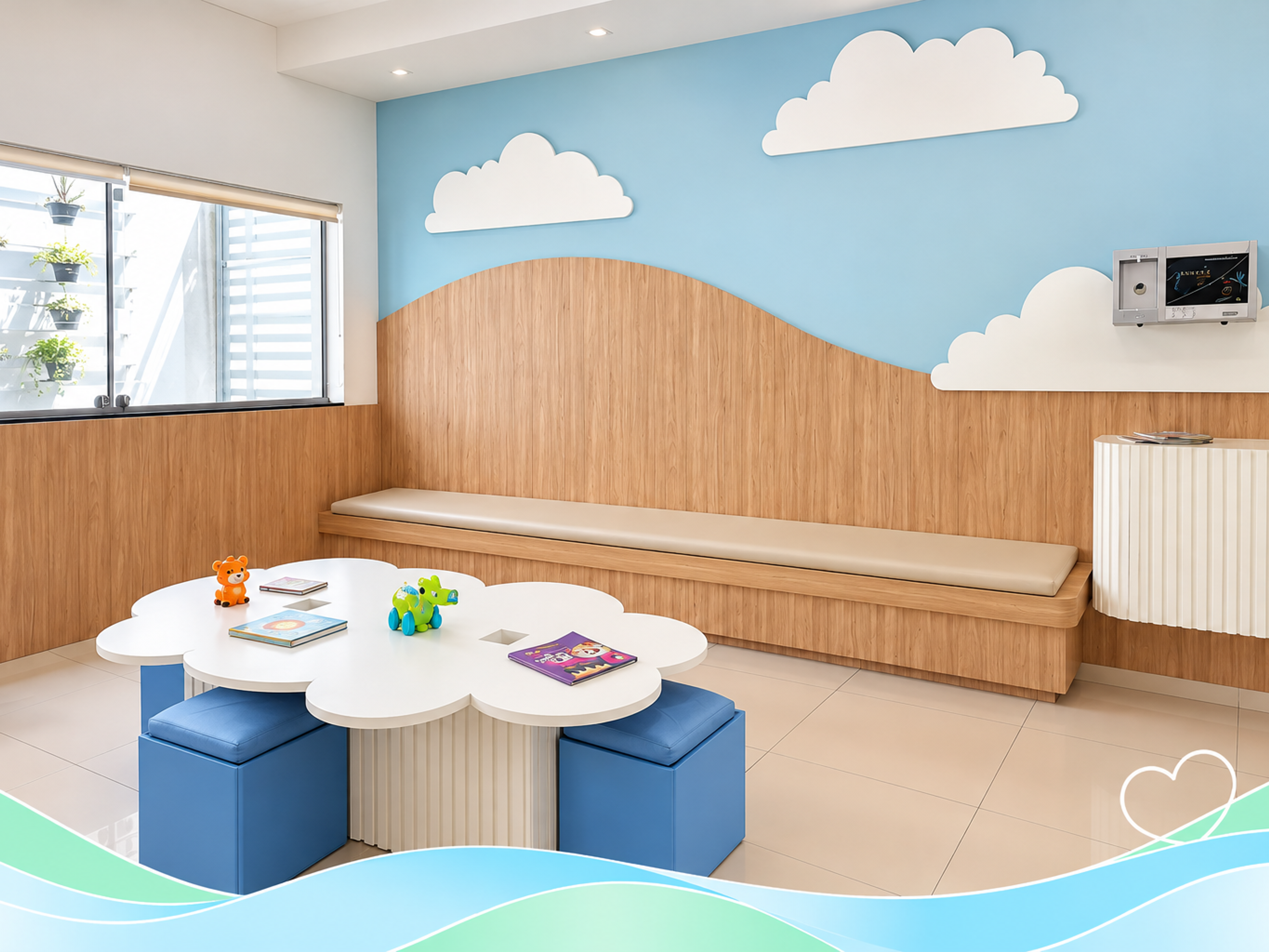 Sala de Espera com brinquedoteca