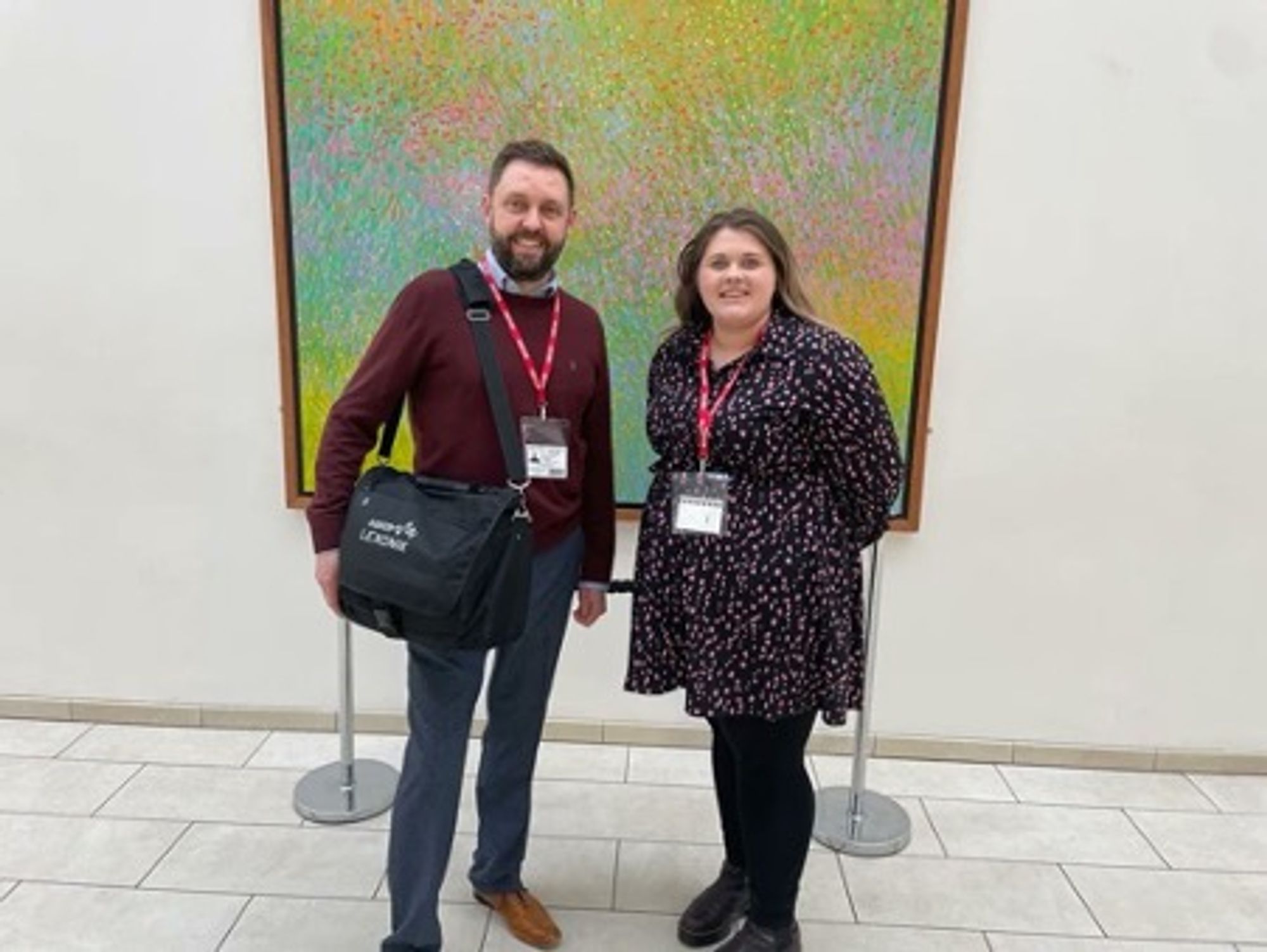 James and the DfEs Rebecca at Darlington College