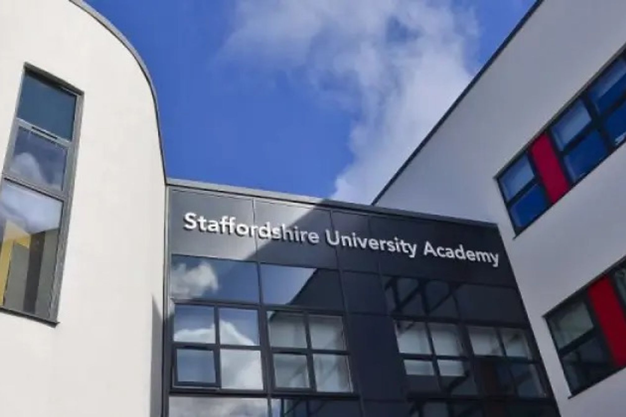 Staffordshire University Academy from the outside